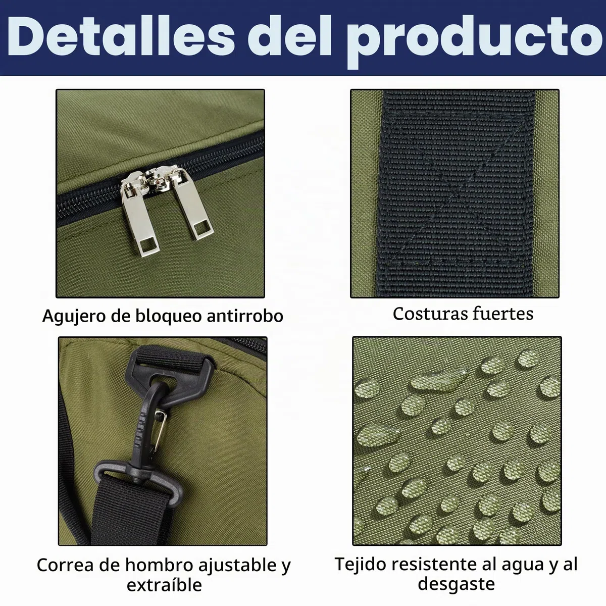 Arxus Bolsa de Lona Grande de 30L/50L/90L para Viajes, Deportes y Acampadas, con Correa para el Hombro