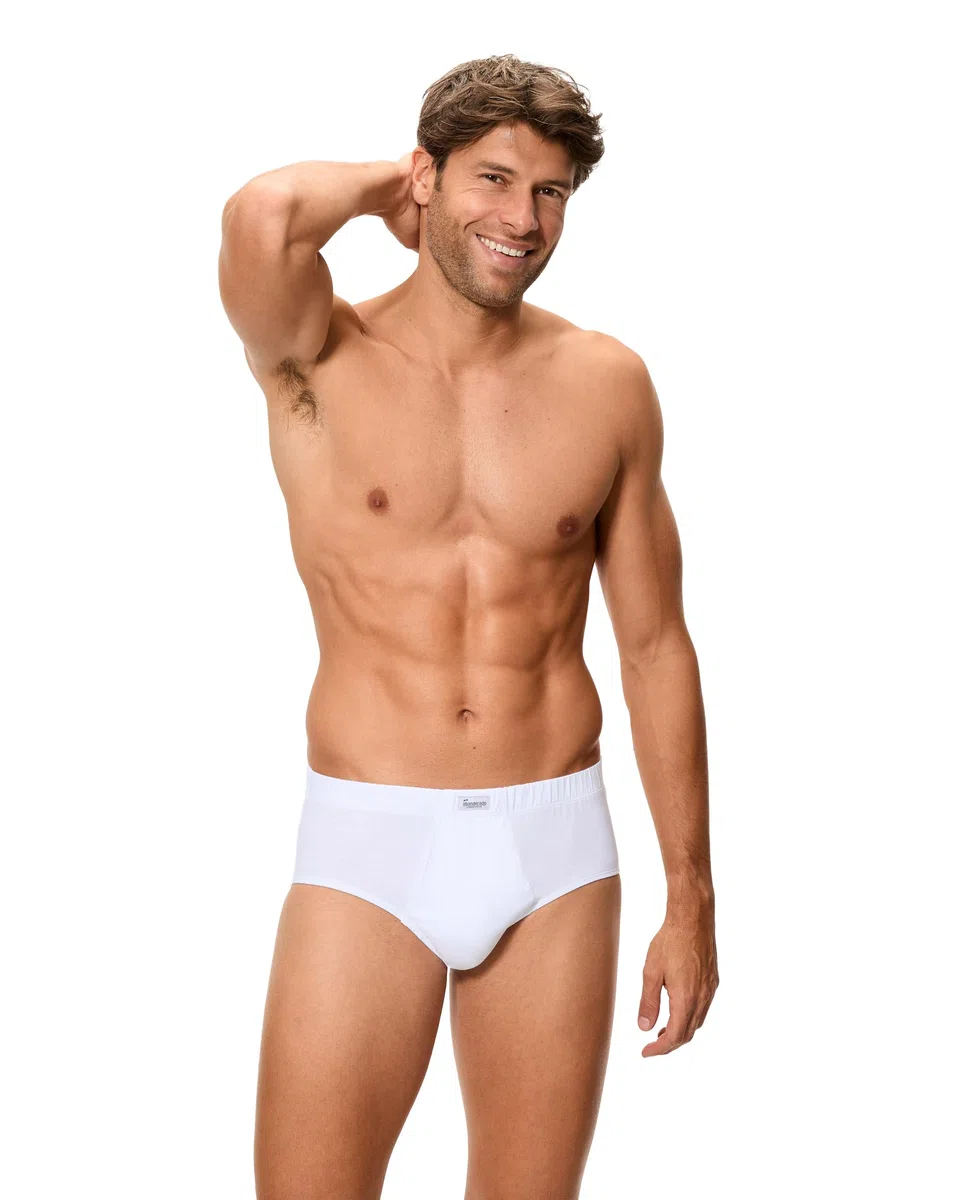 Abanderado Pack Slip Esenciales Algodón 100% Slip Abierto Hombre (Pack de 4)