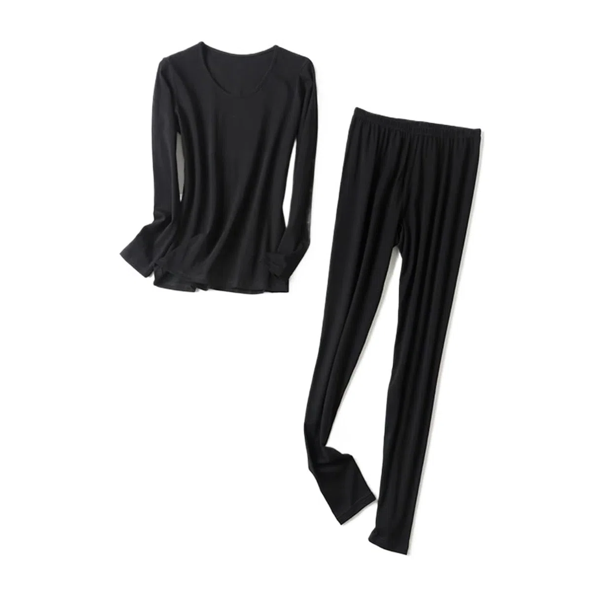 Conjuntos Térmicos Para Mujer Conjuntos de ropa interior térmica for mujer, 80 seda, 20 algodón, conjunto de lencería, ropa interior, ropa de invierno for mujer, pijama de capa Base cálido Conjunto De
