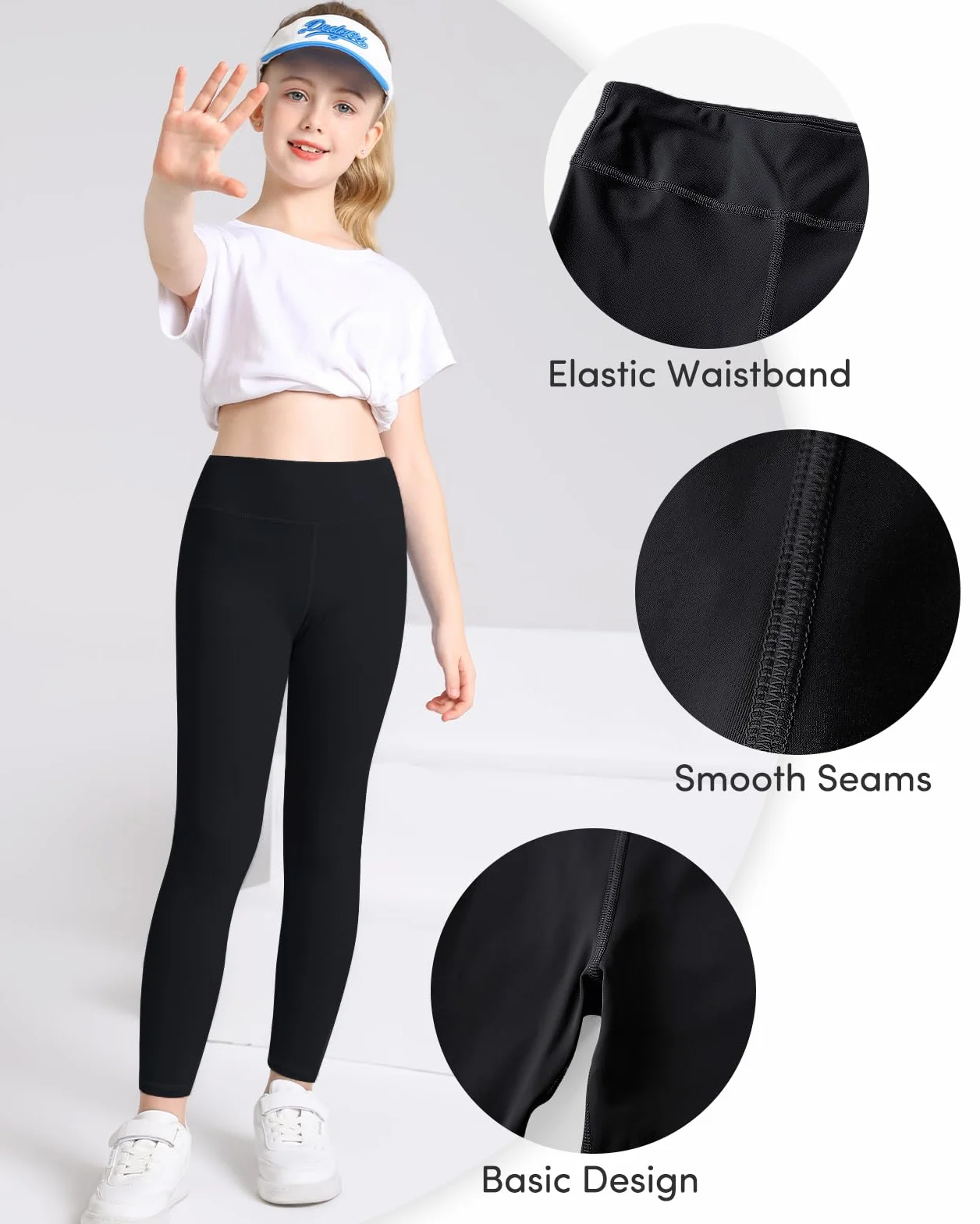 Domee Leggins Yoga Deporte Pantalones Niña Pack de 3