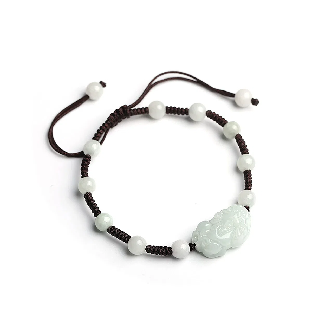 Pulsera De Cuentas, Pulsera De Hilo Rojo Lucky Charm Pulsera De Equilibrio Pulsera Tejida De Cuerda Esmeralda Amuleto Atraer Prosperidad Amor Suerte Dinero,Negro