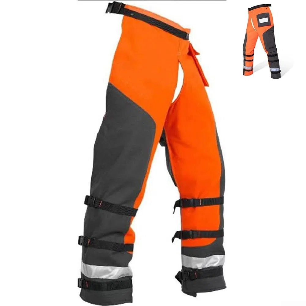 Motosierra de 9 capas, para hombres y mujeres, pantalones protectores de polietileno ligeros con cinturón ajustable y correas de pierna, para tareas de registro y corte