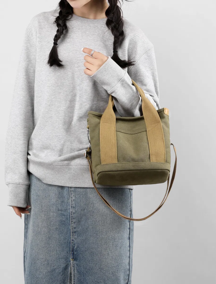 Halemet Bolsa pequeña con cremallera para mujer, bolsa cruzada de lona, bolsa de hombro, bolsa de mensajero 2023
