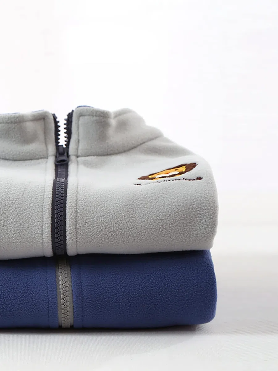 Chaleco para Niños Polar Fleece Otoño Invierno Niños Niñas Chaqueta de Dibujos Animados Sin Mangas Bebé Cremallera Abrigo