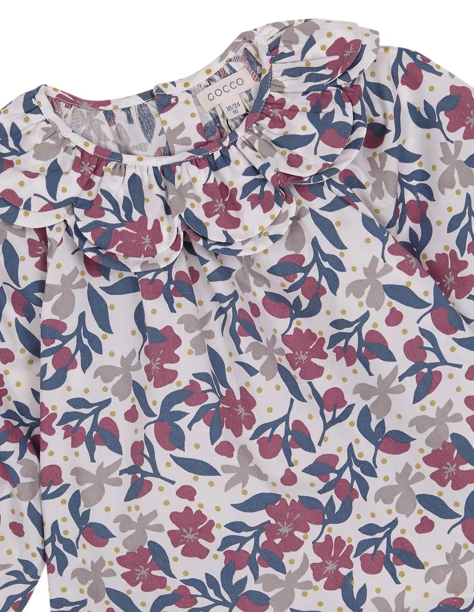 Gocco Blusa Flores Grandes Bebés