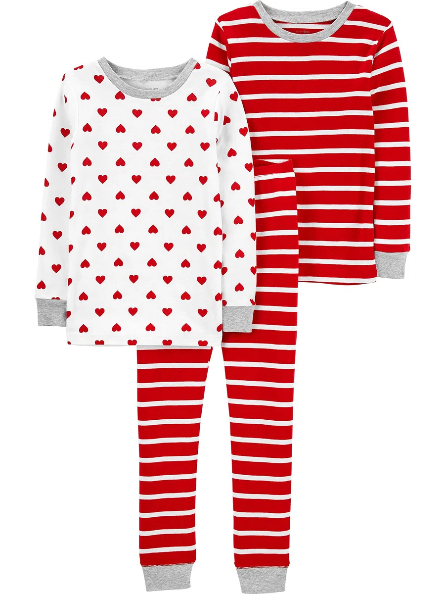 Simple Joys by Carter's 3-Piece Snug-fit Cotton Holiday Pajama Set Juego de Pijama Unisex niños (Pack de 3)