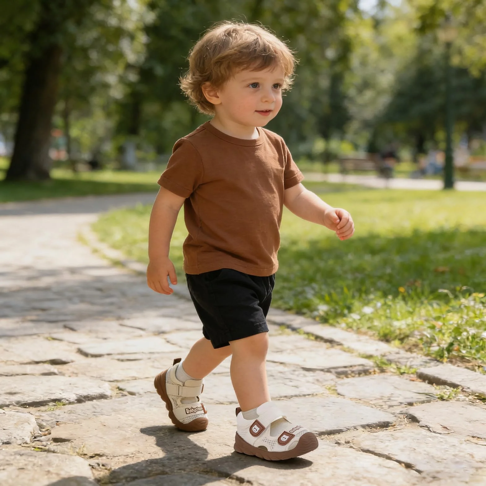 MASOCIO Zapatos Bebé Niño Niña Verano Sandalias Primeros Pasos con Suela Goma Antideslizante
