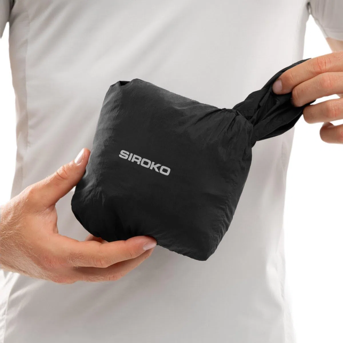 SIROKO Chaqueta cortavientos running fitness Bund Black Negro