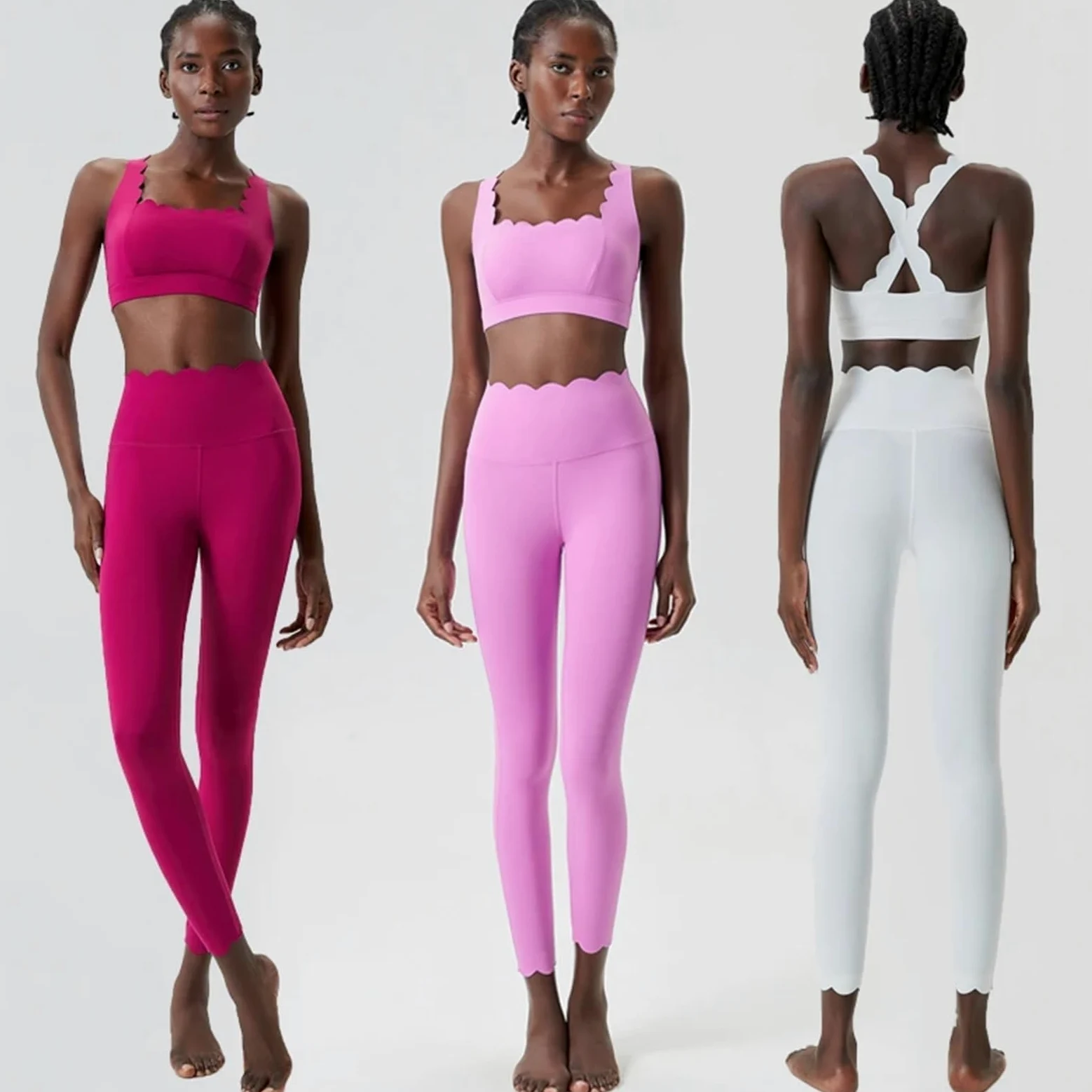 Conjunto Deportivo Mujer Traje de gimnasio dos piezas, conjunto Yoga y Fitness, ropa deportiva for correr, ajustada, súper elástica, transpirable