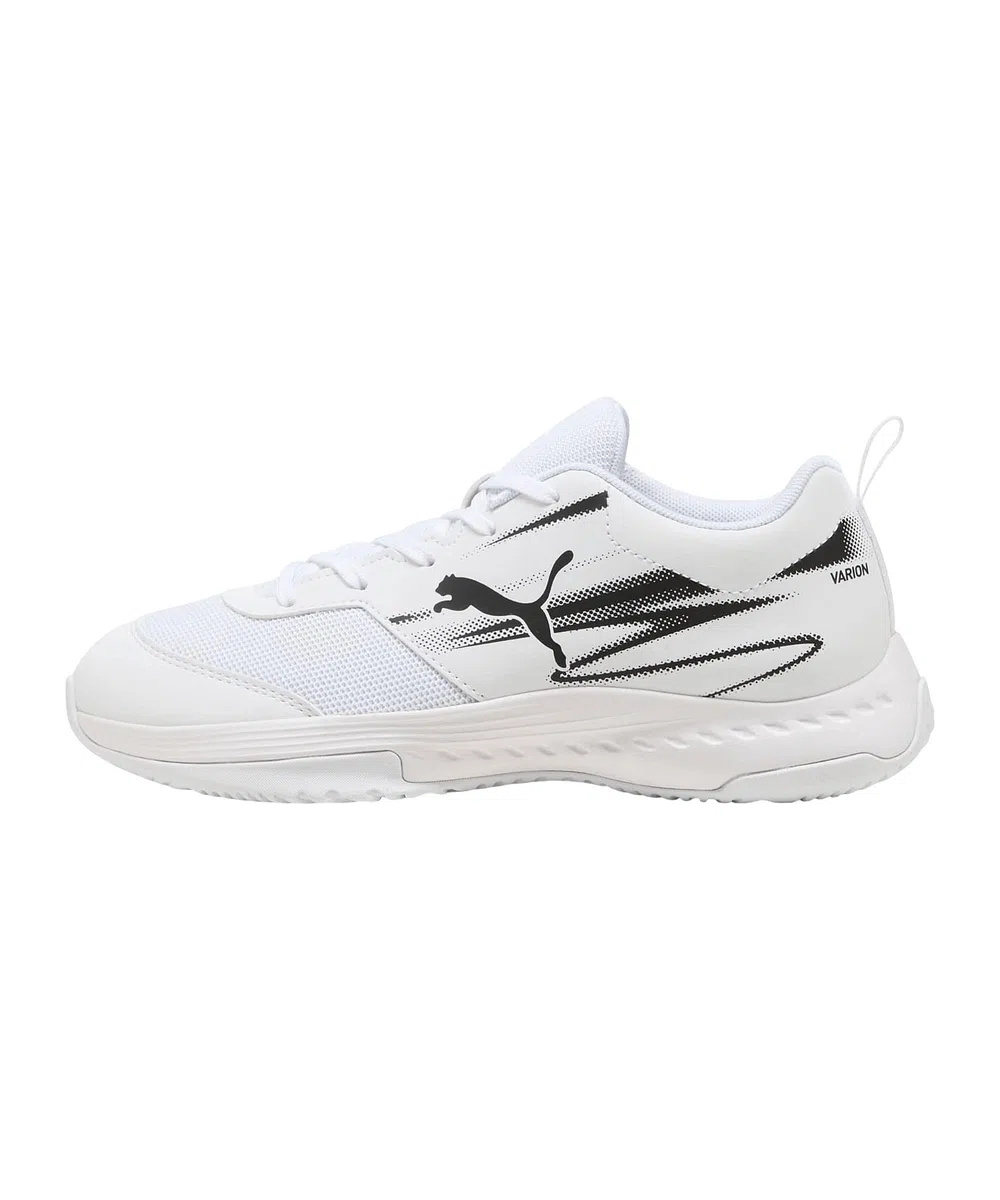 PUMA VARION II JR, Indoor Court Shoe, White Black, 34 EU
