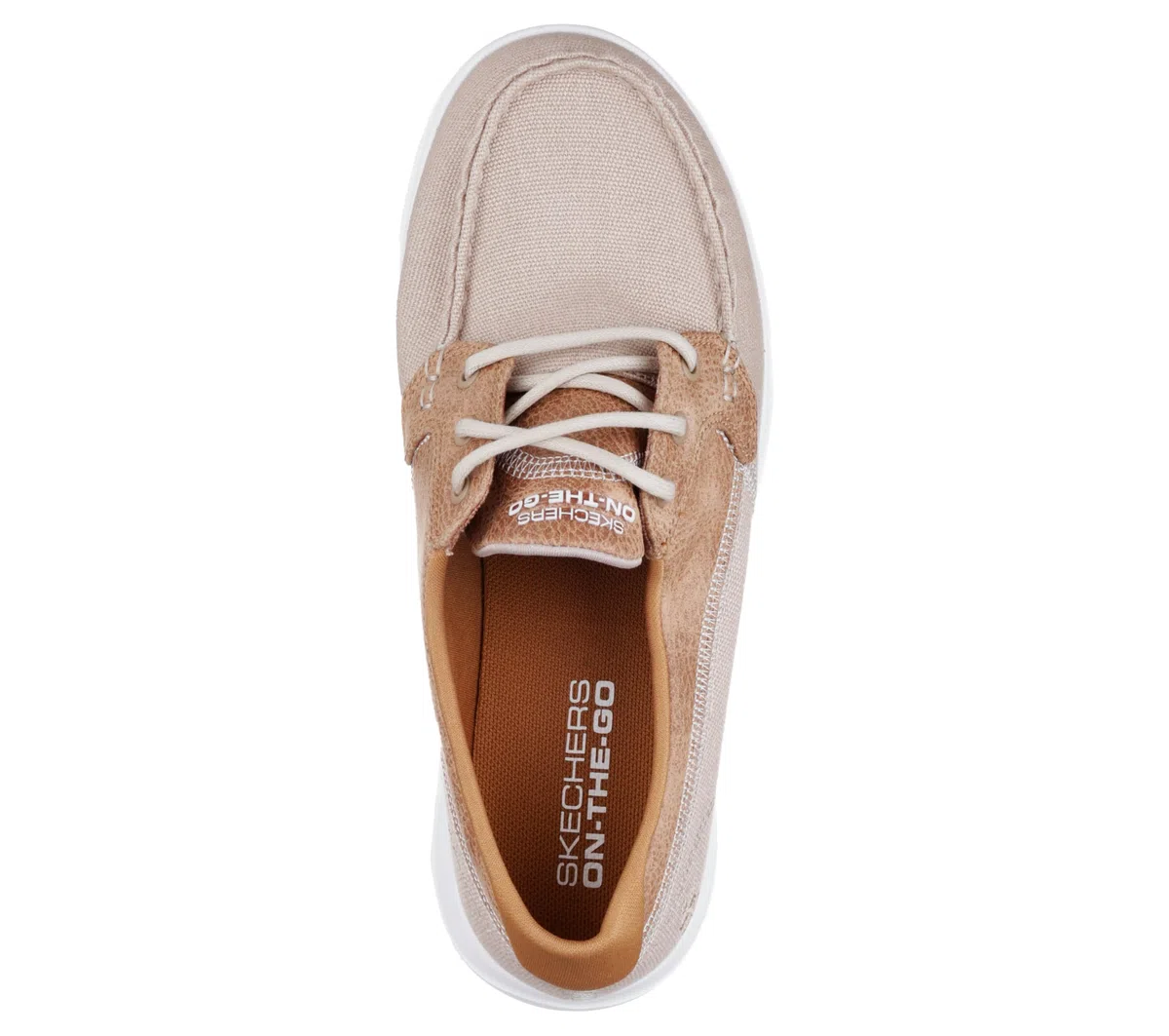 Skechers On-The Go Walk Lite-Coral, Botas Mujer, Natural, 37 EU Ancho