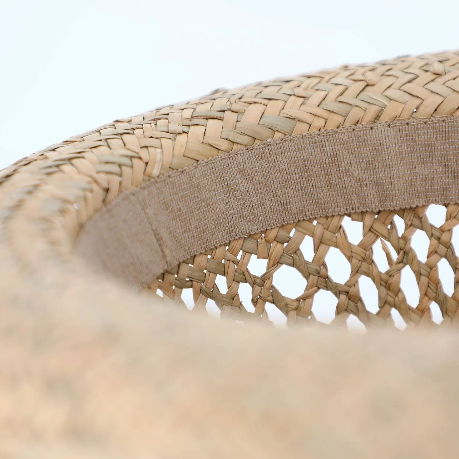fiebig Sombrero de Fedora con Cinta marrón | Sombrero para el Sol para Hombre y Mujer | Sombrero Bogart en 100% Paja Sombrero de Verano con ala Ancha