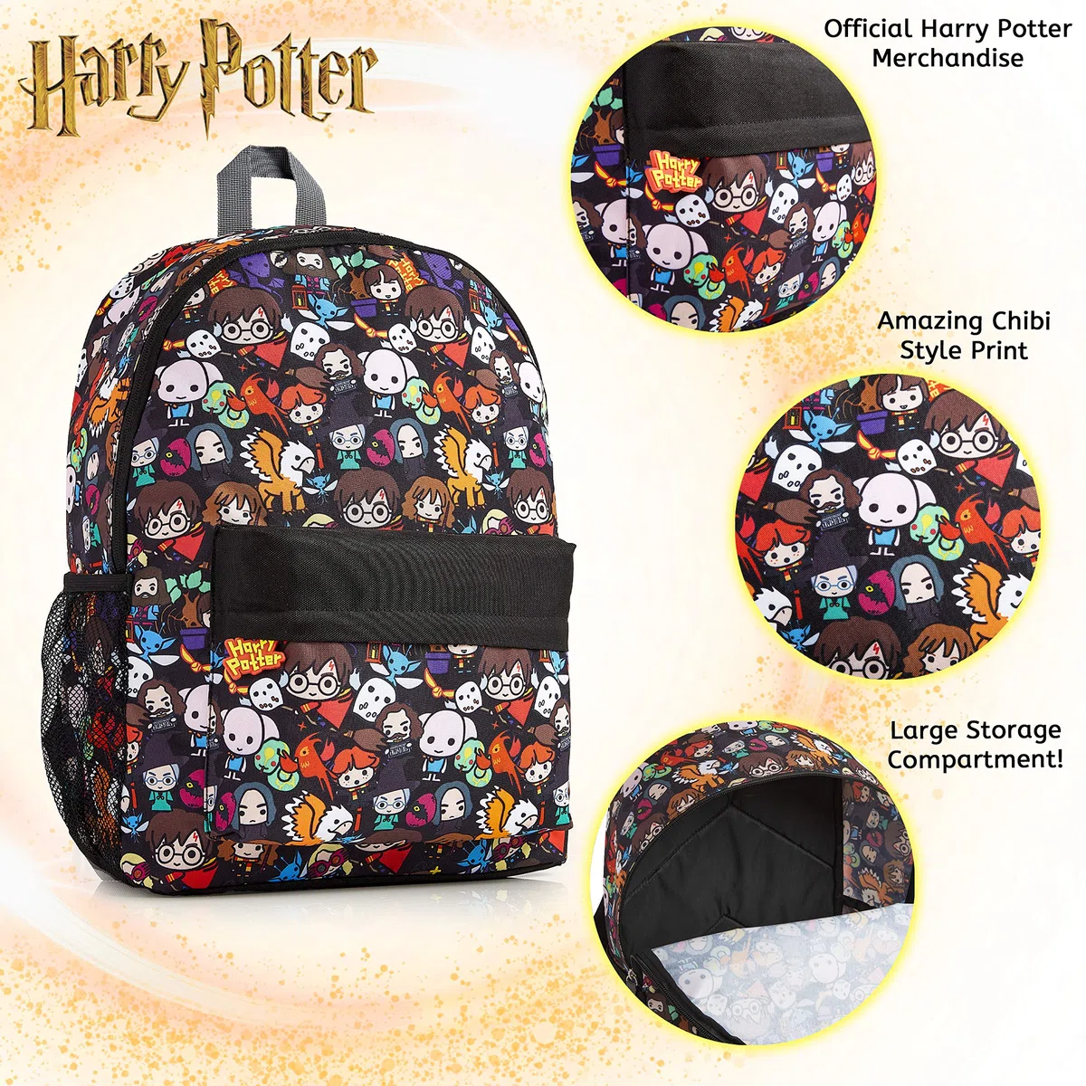 Harry Potter Mochilas Escolares Juveniles, Material Escolar Para Niños, Mochila Gran Capacidad Para Colegio Viajes, Merchandising Regalos Para Niños Niñas y Adolescentes
