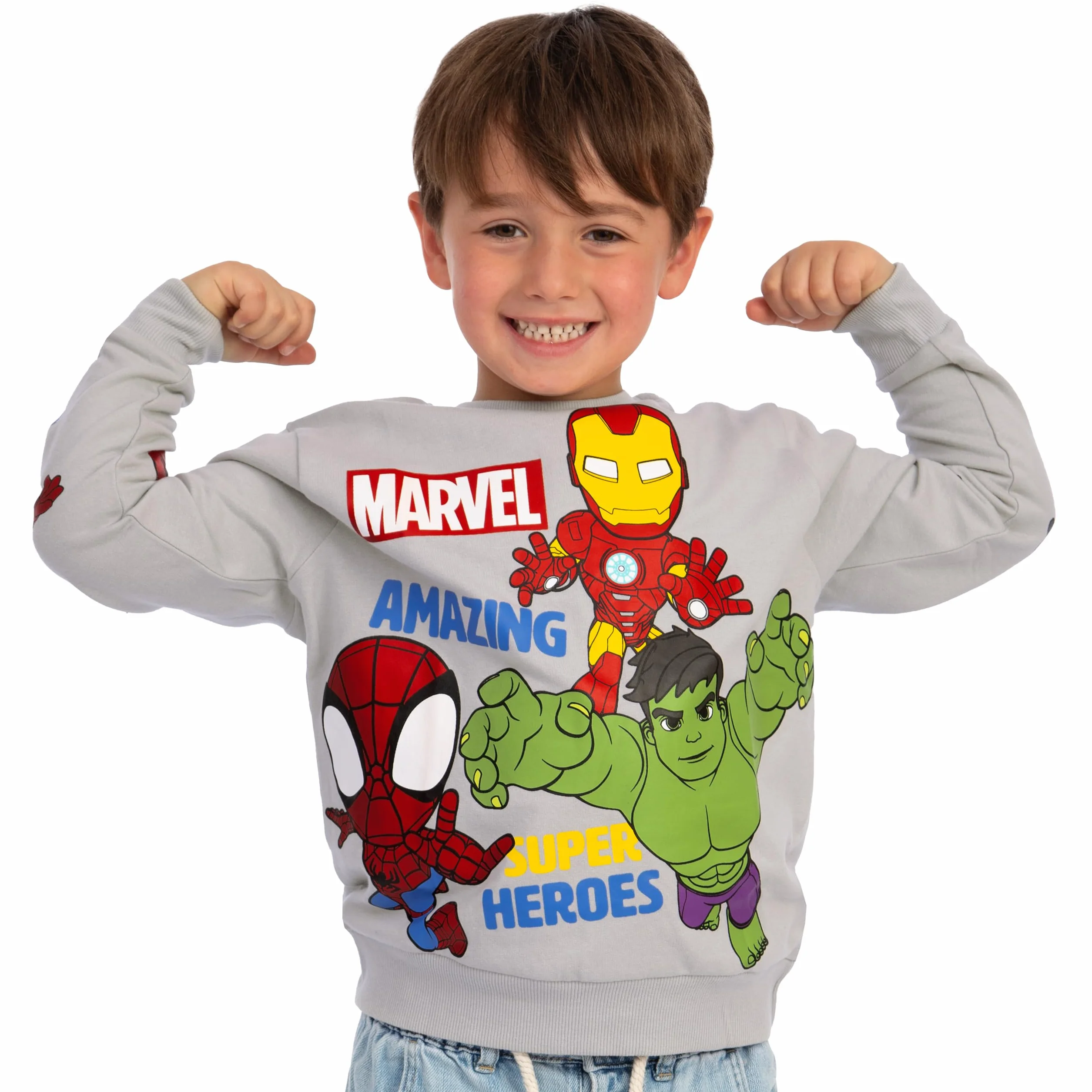Marvel Spidey y Sus sorprendentes Amigos Sudadera para niño, Ropa de superhéroes, Jersey Infantil de Spidey