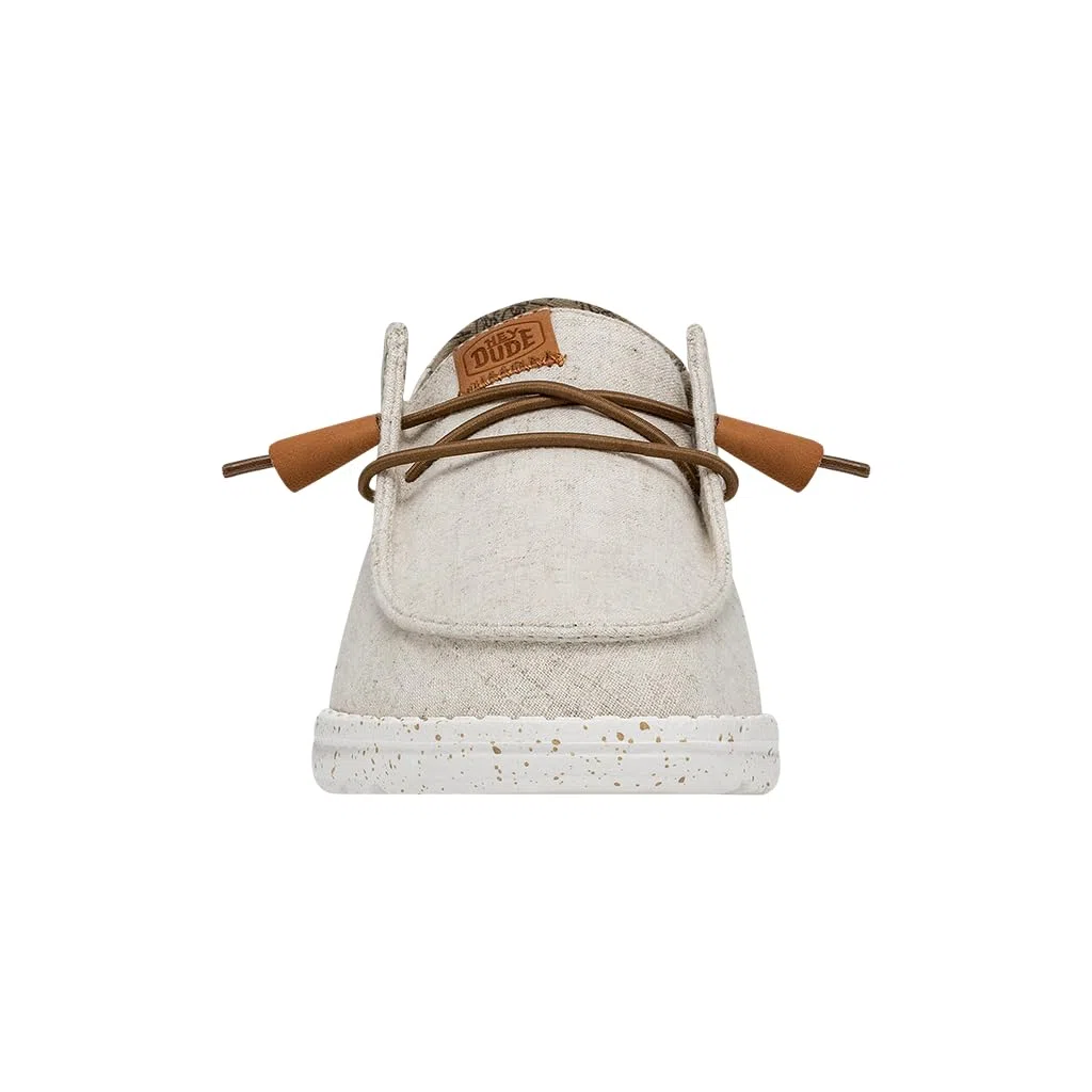 HEYDUDE Women Wendy Washed Cream Casual Moccasin 38 EU