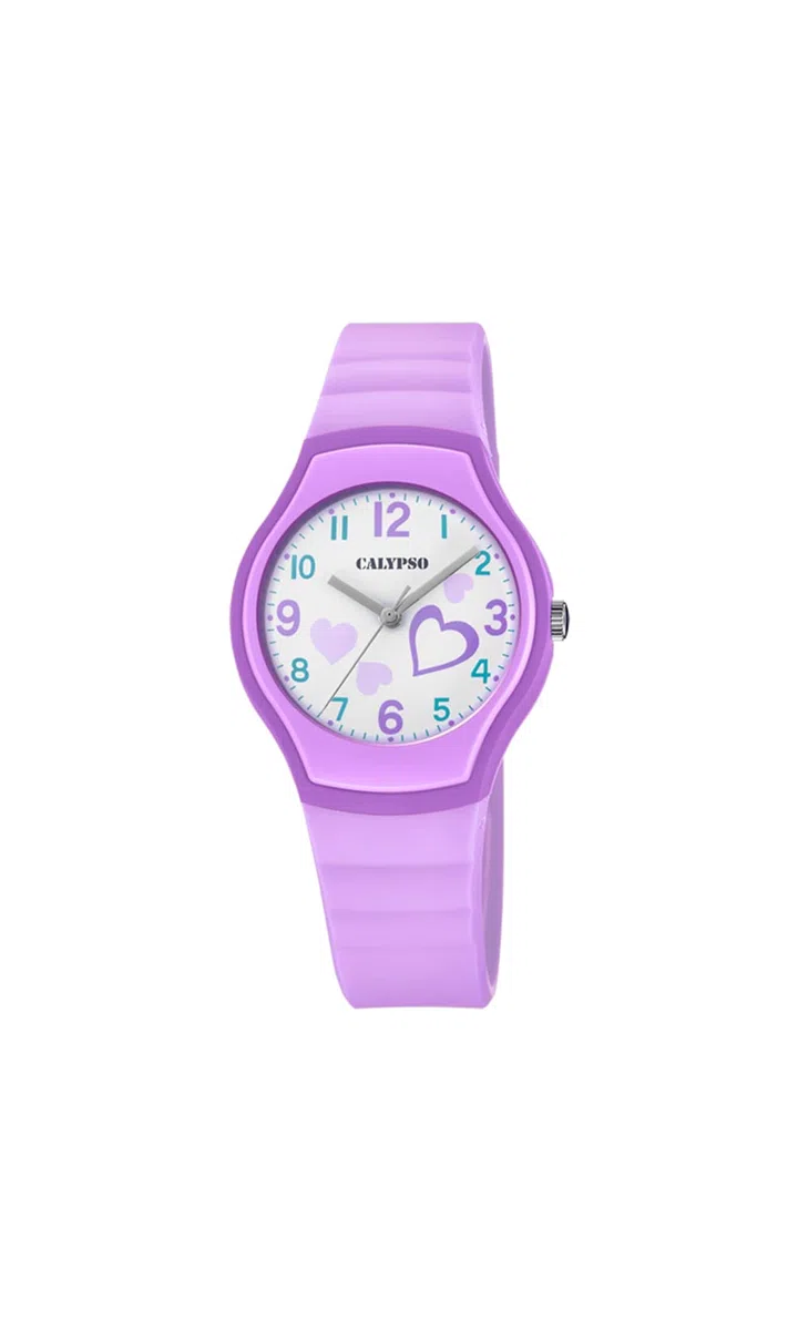 CALYPSO Reloj Unisex K5806 Junior Collection Caja de Caucho Multi Correa de Caucho