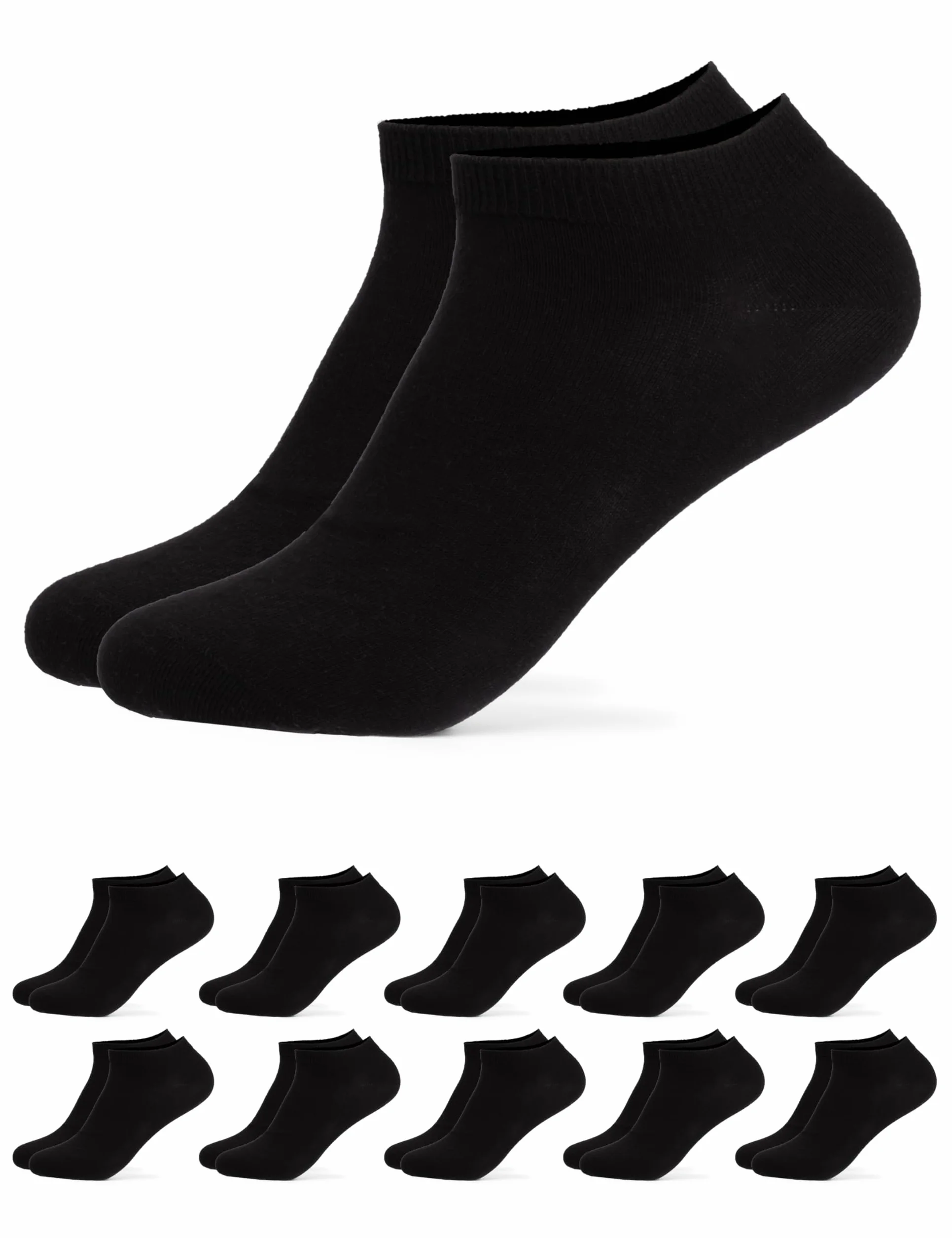 Occulto calcetines tobilleros 100% algodón hombre pack de 10 pares (modelo: Ingmar)