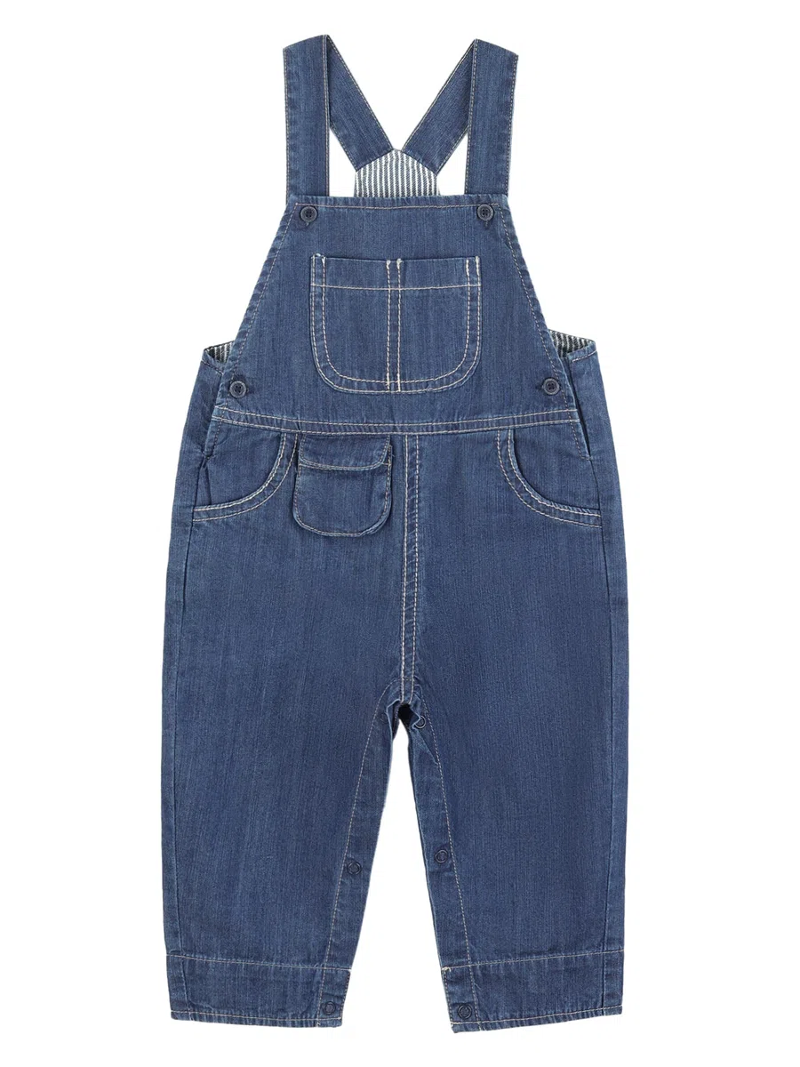 Bebé Niños Niñas Denim Pantalones de Peto Pantalón de Peto Vaqueros Overol Jeans con Tirante Algodón Suave Delgado para Primavera Verano - Cartoon Diseño Talla 56/62/68/74/80/86