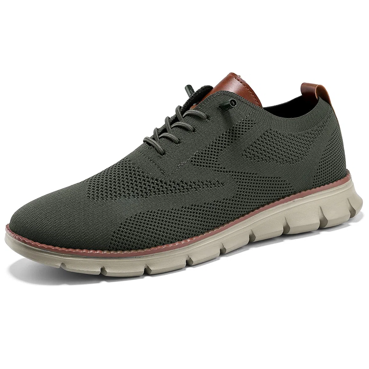 Wearbreeze - Tenis Oxford casuales de negocios para hombre, zapatos de vestir ligeros con cordones para el trabajo, viajes y viajes diarios