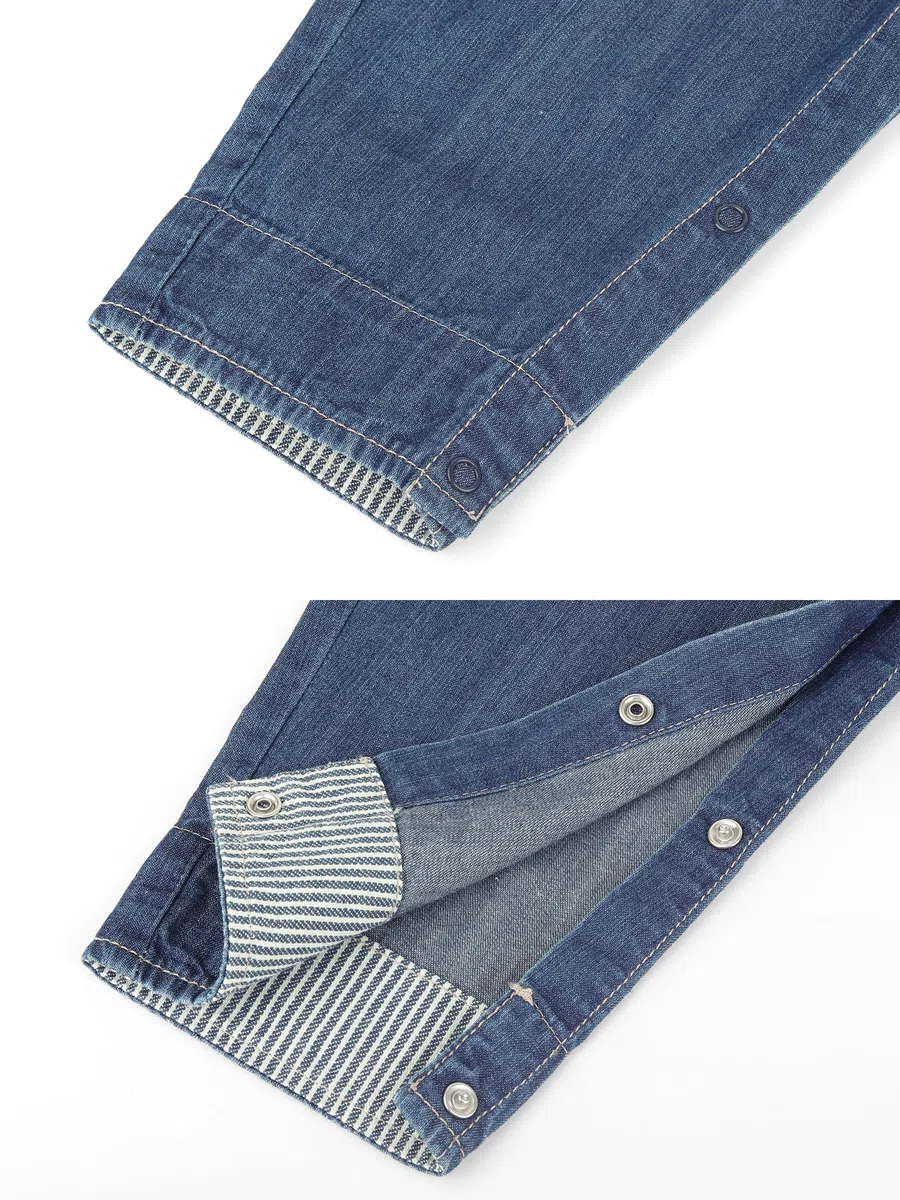 Bebé Niños Niñas Denim Pantalones de Peto Pantalón de Peto Vaqueros Overol Jeans con Tirante Algodón Suave Delgado para Primavera Verano - Cartoon Diseño Talla 56/62/68/74/80/86