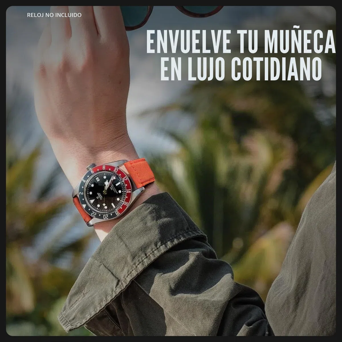 Alpine Cordura - Correa de repuesto de liberación rápida para reloj, correa de tela y cuero con forro trasero resistente al agua, para mujeres y hombres, compatible con correas de reloj analógicos e