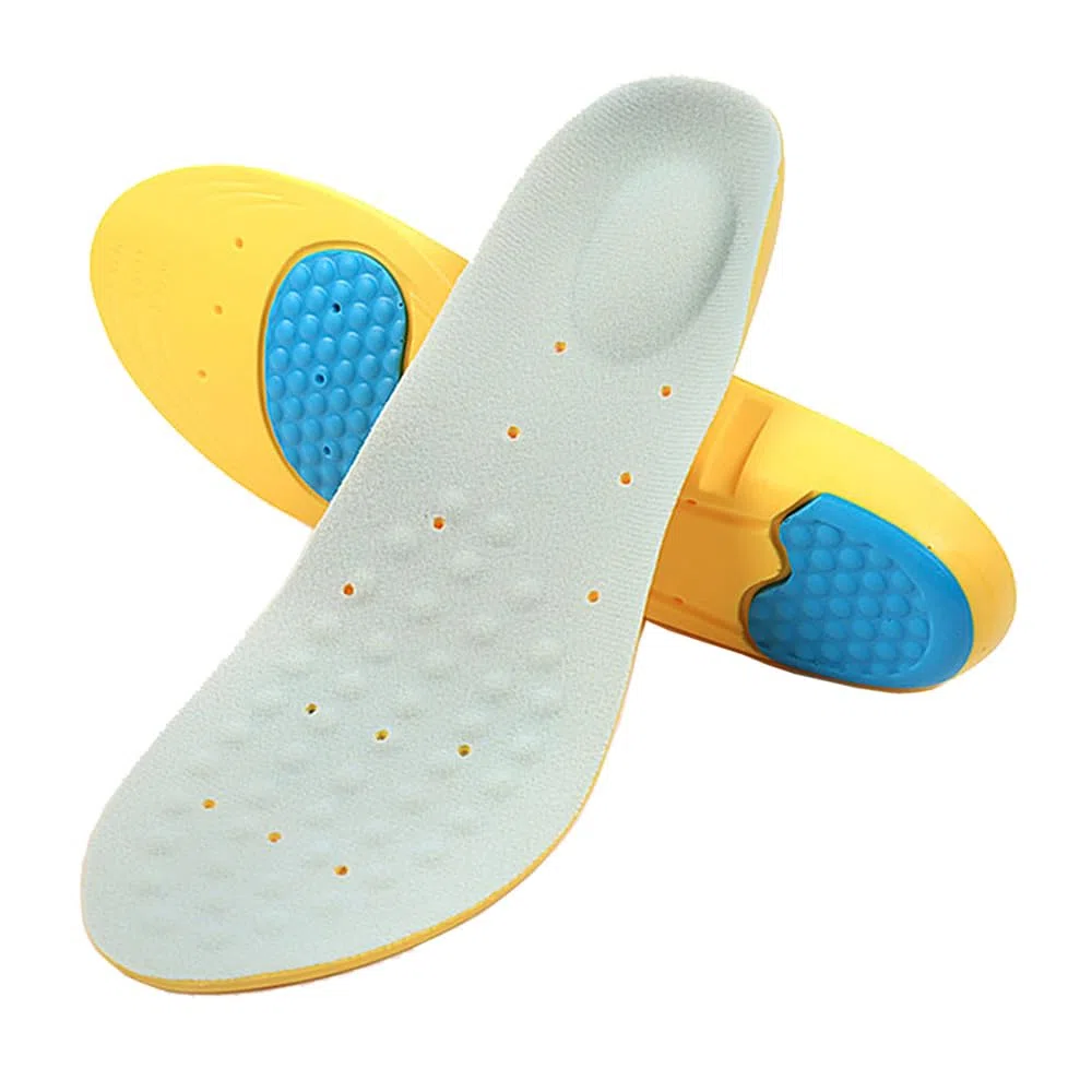 Plantillas de espuma viscoelástica para hombres y mujeres, niños, proporcionan soporte para el arco, amortiguación y absorción de impactos, alivia el dolor de pies (L (hombres 8-12/mujeres 10-15))