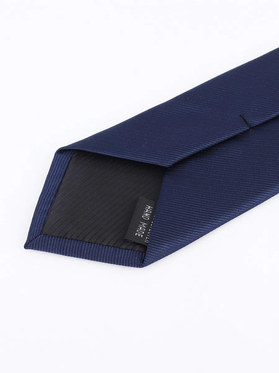 Hombre Corbata Estrecha 6cm con Cremallera Pre-atado Corbata Seguridad Casual Business Longitud 48cm - Liso