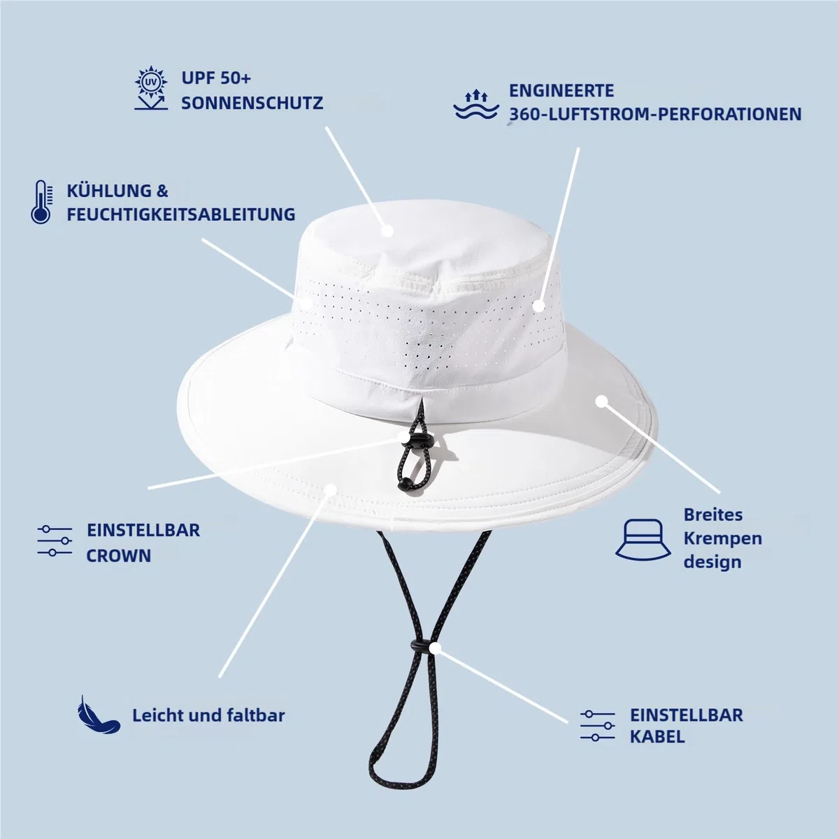 TOP-EX Sombrero para hombre y mujer, sombrero de safari para exteriores, para verano, senderismo, UPF 50+, sombrero de pesca con ala ancha, sombrero de lluvia y sombrero de cubo para el sol