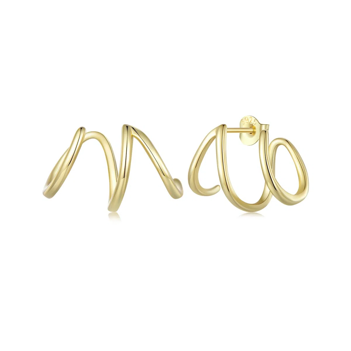HHRFCS Pendientes Huggie para Mujer, con Relleno de aro, pequeños, Simples, Hechos a Mano, hipoalergénicos, para Uso Diario