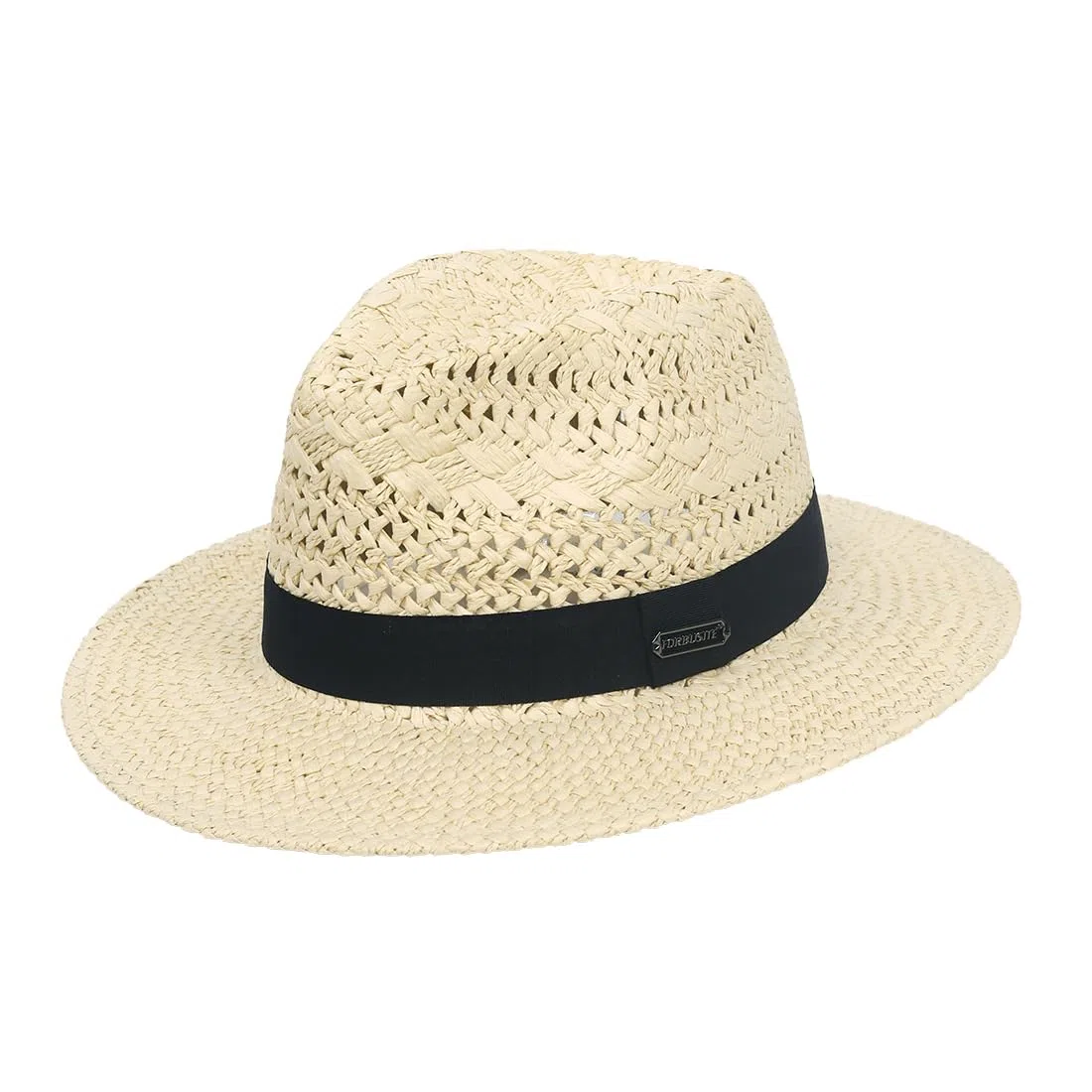 Sombrero de paja de verano, sombrero de playa de ala ancha Fedora Panamá para hombres y mujeres