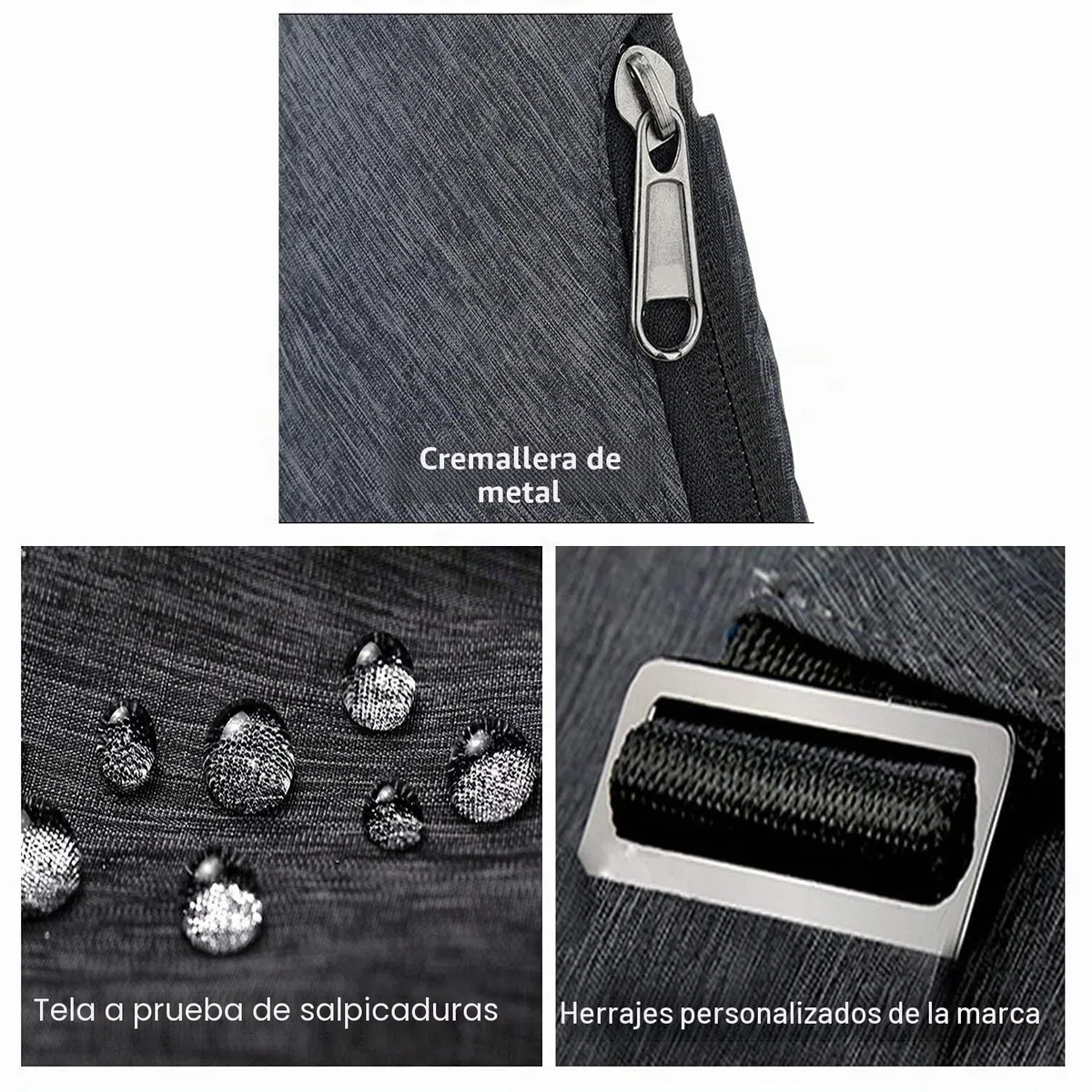 Bandolera, cruzada al hombro, por el pecho o la espalda, mochila antirrobo, para hombre y mujer