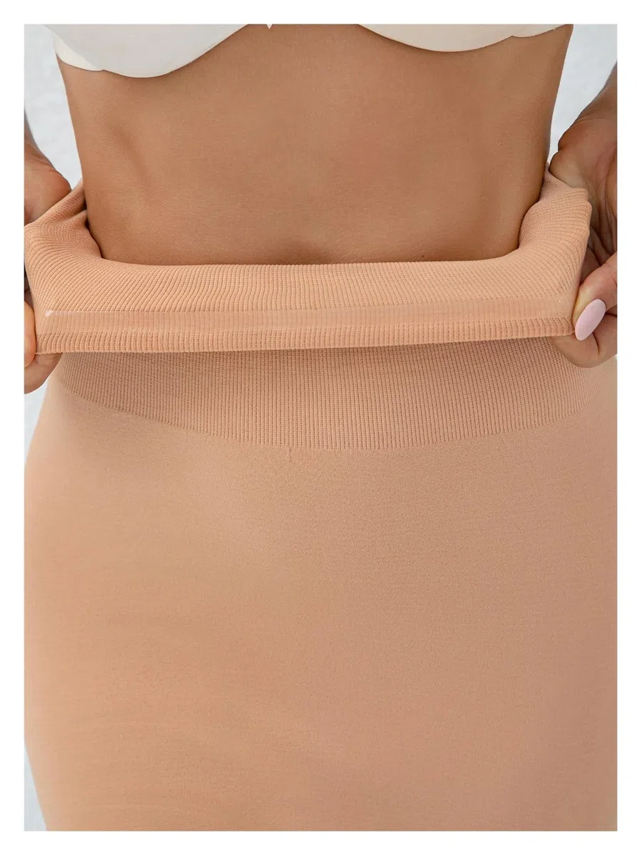 Vestido Moldeador de Cintura Alta, sin Costuras, 2 en 1, con Control Abdomen y Pantalones Cortos incorporados