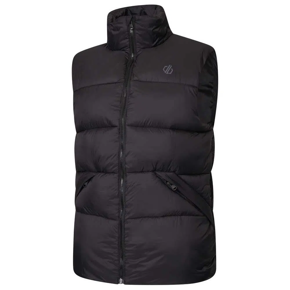 Dare2b Mentor Mens Gilet Bodywarmer Jacket acabado repelente al agua reciclado, chaqueta acolchada con cuello alto, cremallera completa y 2 bolsillos bajos con cremallera