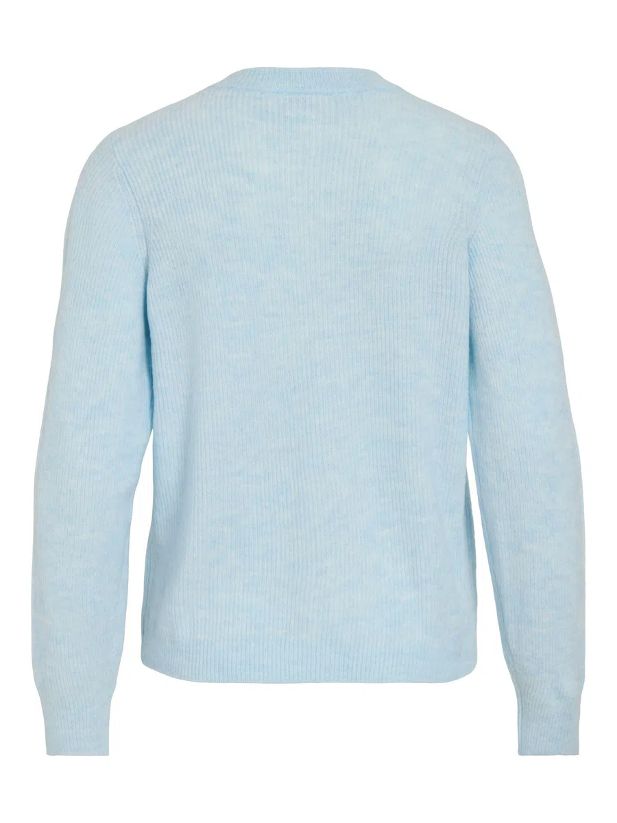 Vila Vivioli O-Neck Rib Knit Cardigan- Vivioli O-Neck Rib Knit Cardigan-Noos Mujer (Pack de 1)