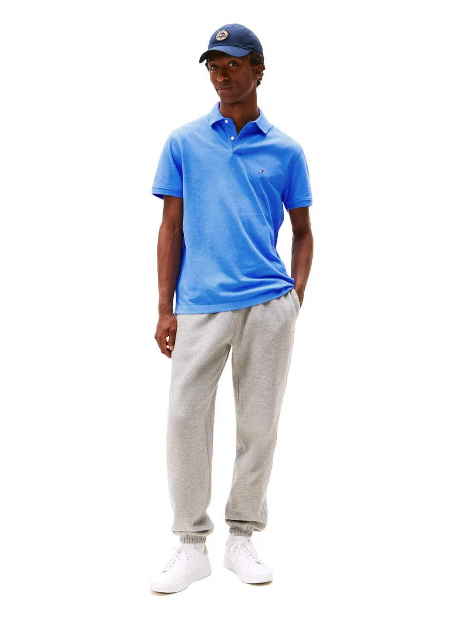 Tommy Hilfiger Adaptive Short Sleeve Polo Shirts In Classic Fit with Stretch and Organic Pique Cotton Polo de Manga Corta en Ajuste clásico con algodón piqué elástico y orgánico Hombre (Pack de 1)