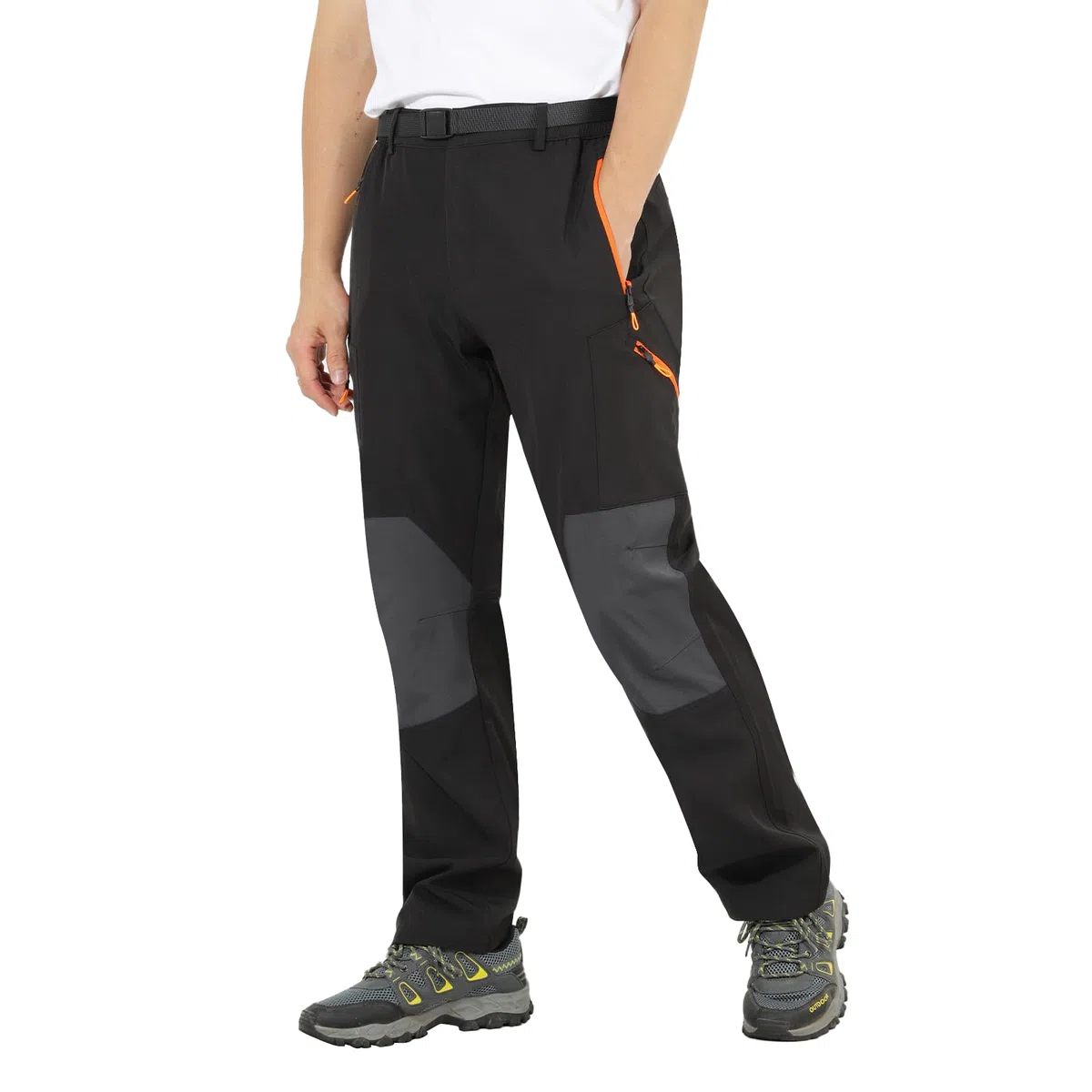 Pantalones de Senderismo para Hombres al Aire Libre Caminando Pantalones Respirables a Prueba de Viento