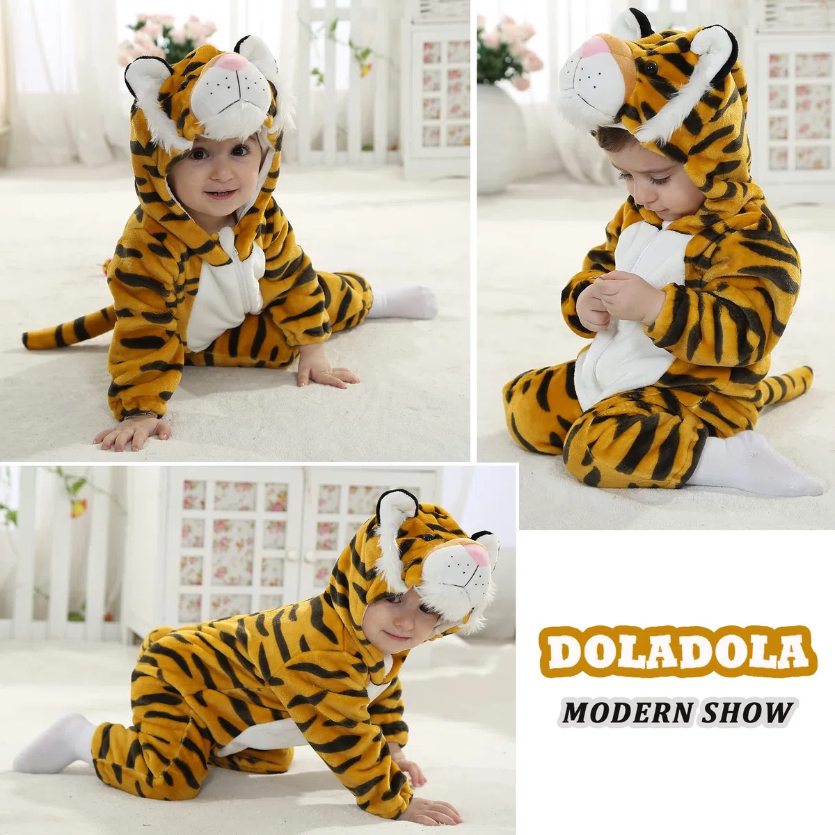 Mono de bebé con Capucha para bebés mameluco de Animal para niños y niñas Disfraz de Halloween para Infantil