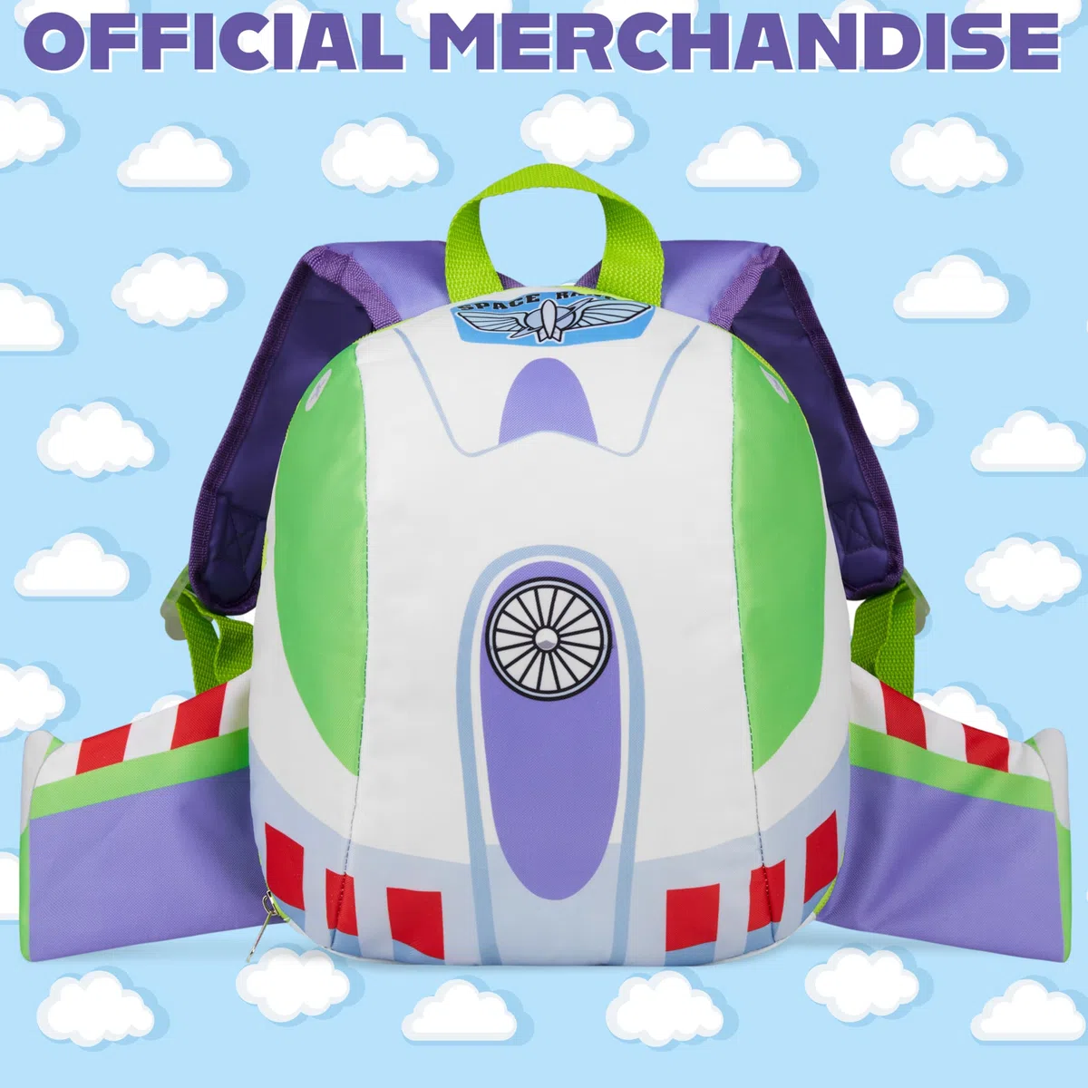 Disney Toy Story Mochila Infantil con Alas 3D Buzz Lightyear Mochila Guardería Preescolar Niños Ligera para Viajes Cole y Pijamadas