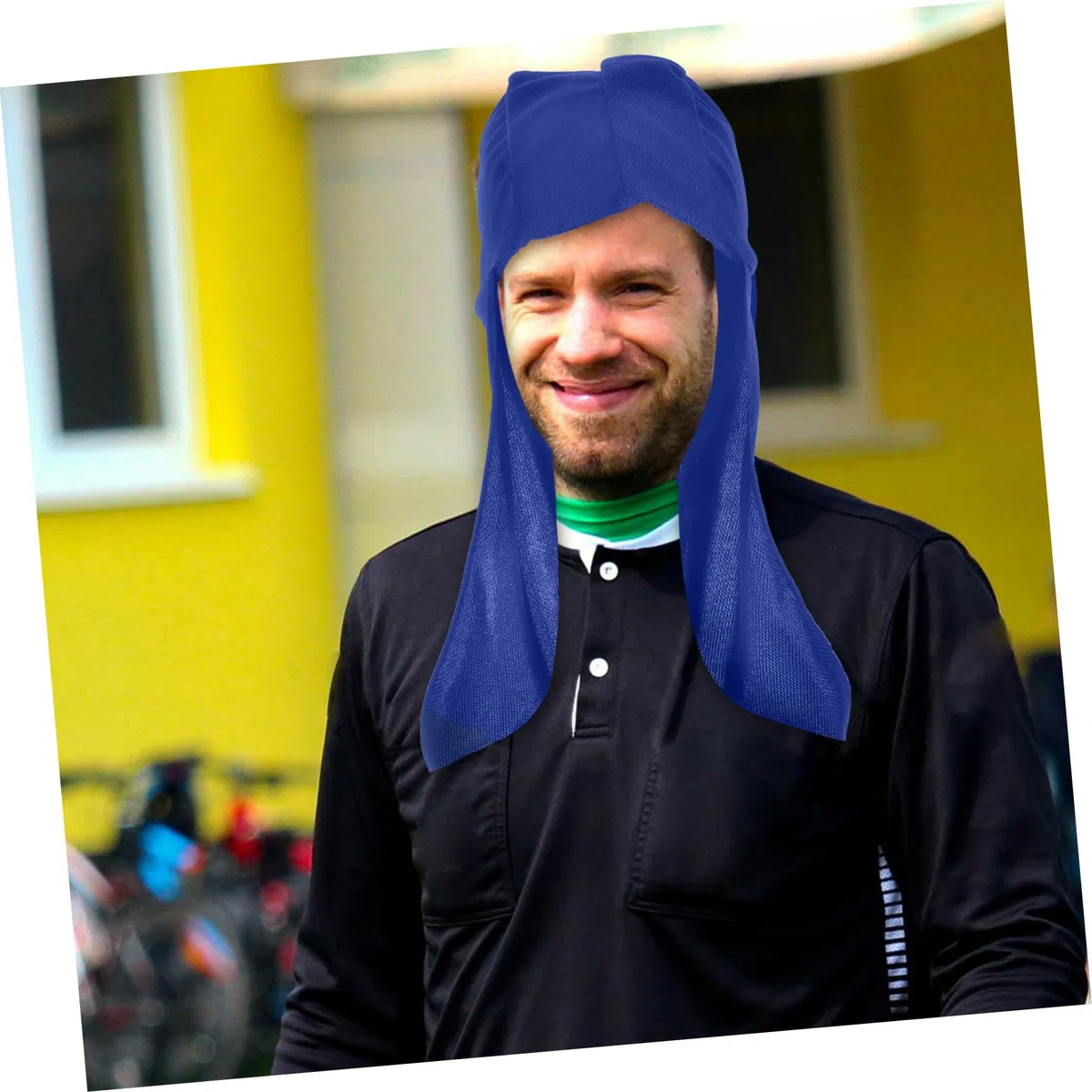 Ciieeo 6 Piezas Sombrero para Protección UV con Forro de Casco y Tiras Reflectantes, Material Spandex Transpirable para Senderismo y Deportes al Aire Libre con Protección de Cuello