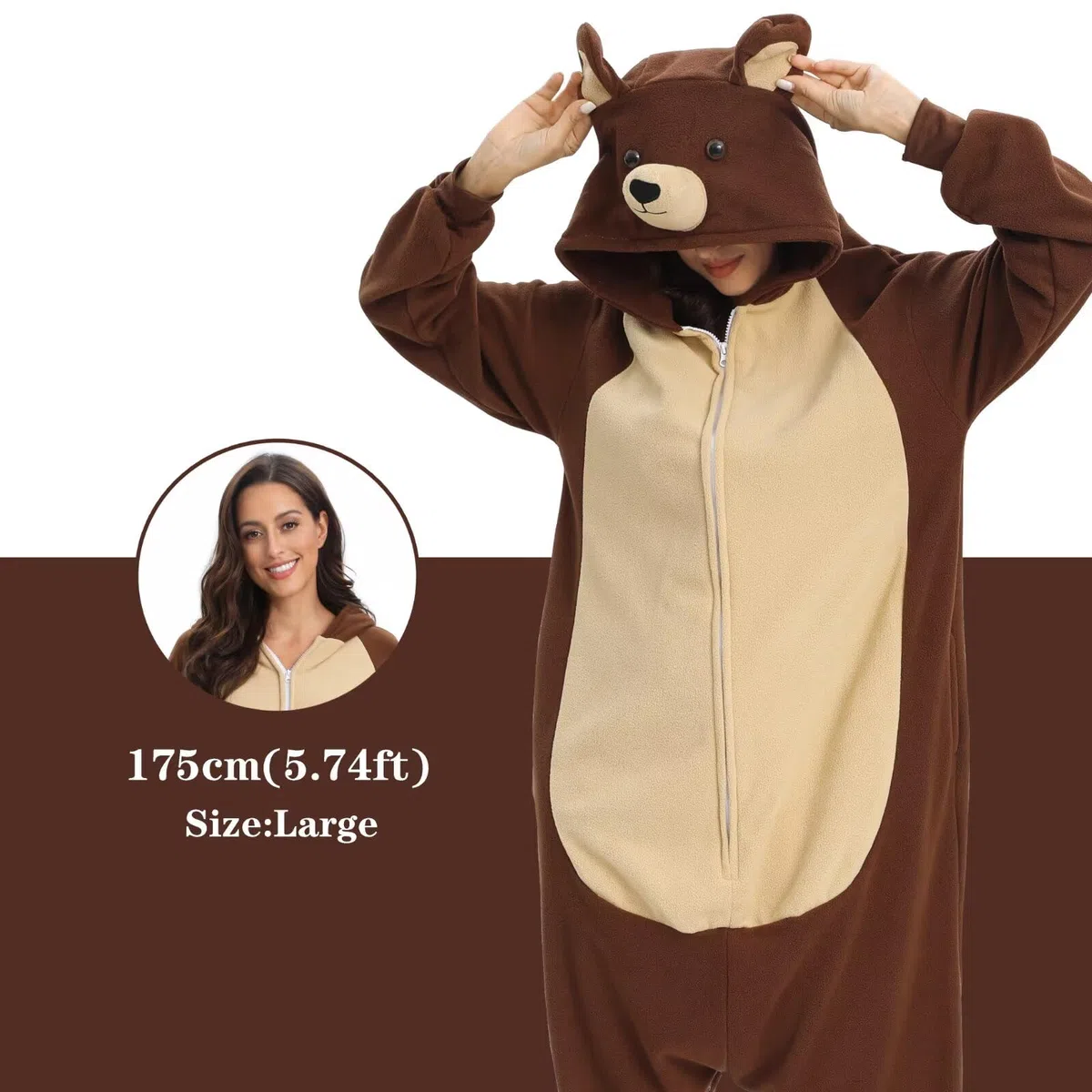 LBJR Disfraz de Animal Adulto Pijama Entero Animales Mujer Hombre