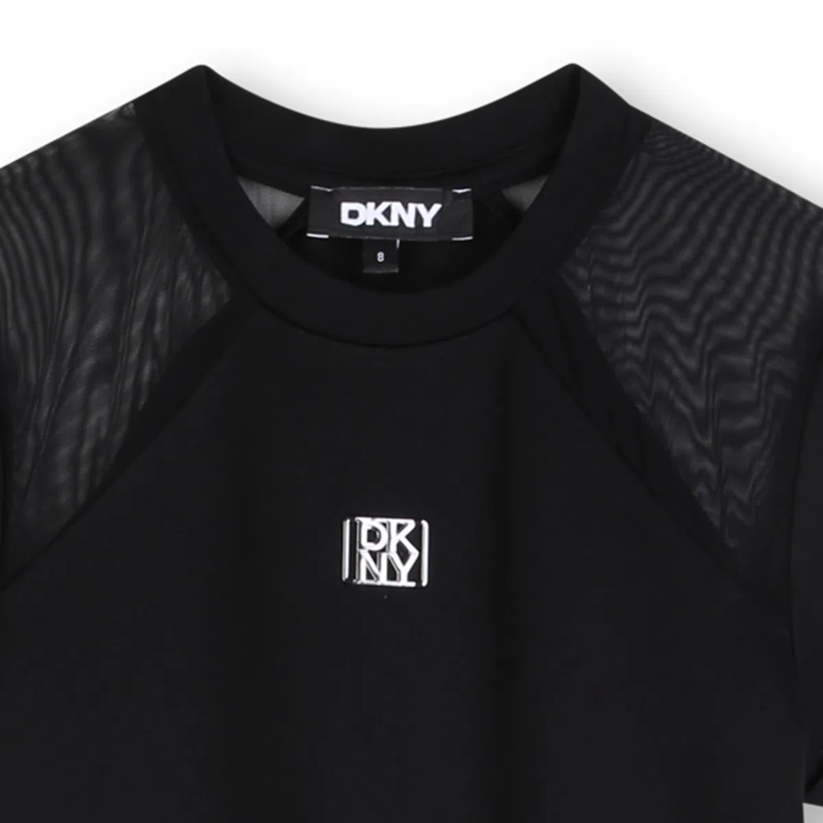DKNY Vestido para niña, Negro, 14 años