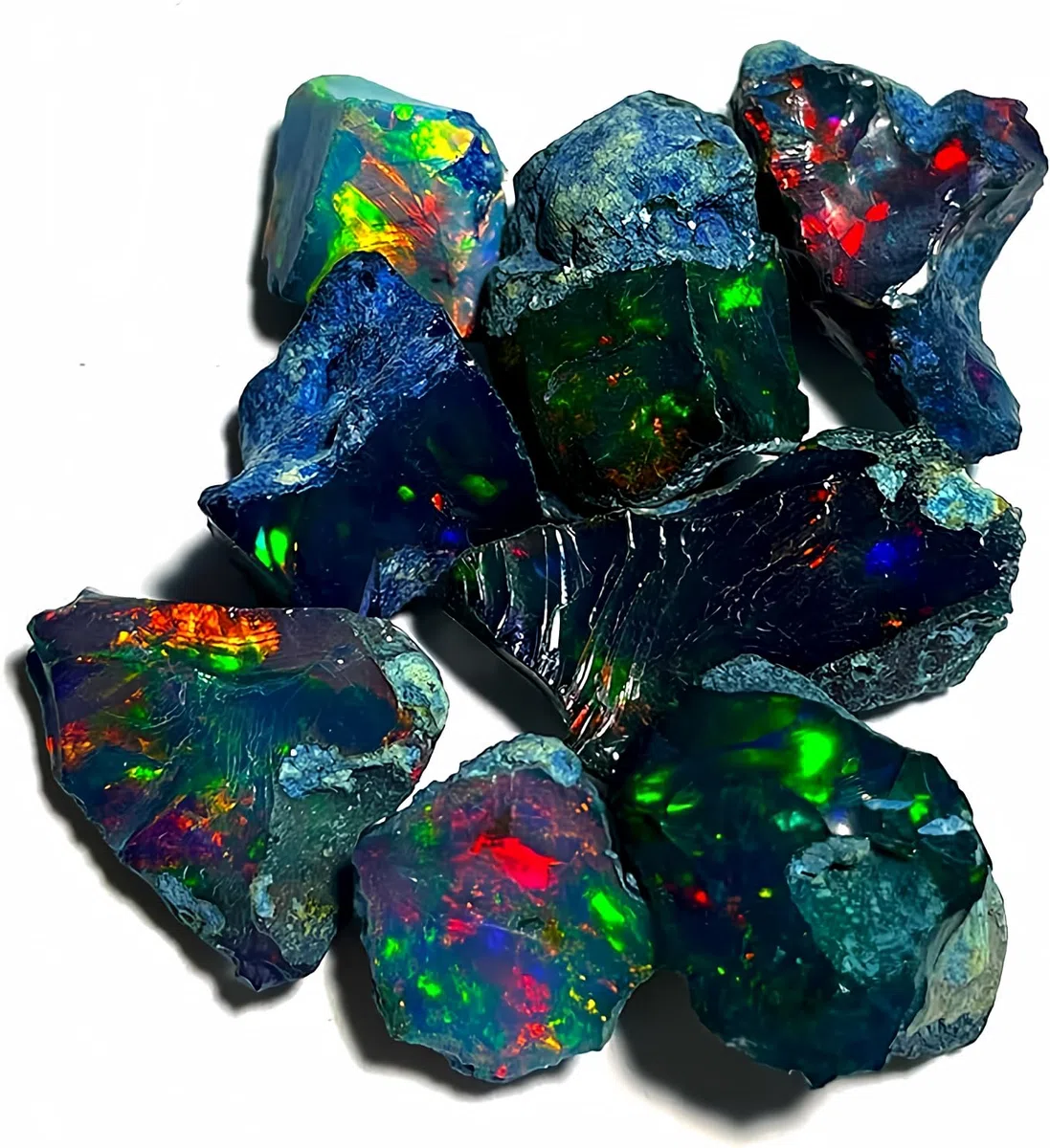 Ópalo negro áspero de 25 quilates – Piedra de fuego etíope Welo certificada AAAA+ | Piedra preciosa natural seleccionada a mano para hacer joyas, curación, caída y regalo para los amantes de los