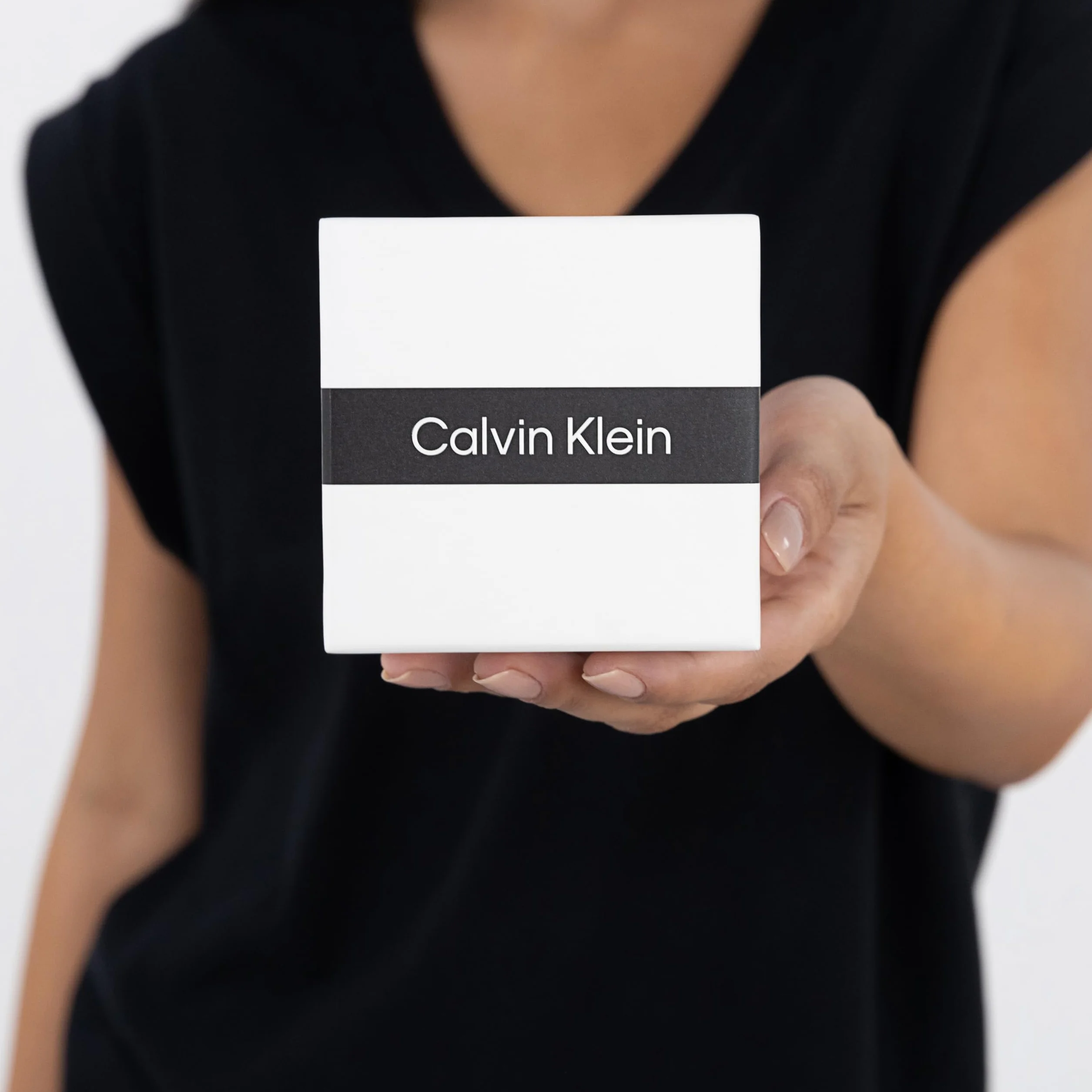 Pendientes de aro Calvin Klein para mujer de acero inoxidable chapado en oro amarillo, 35000836