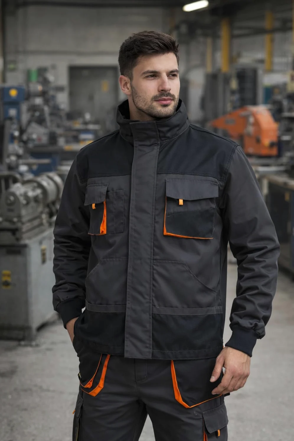 BWOLF Atlas - Chaqueta de Trabajo Multifuncional para Hombre