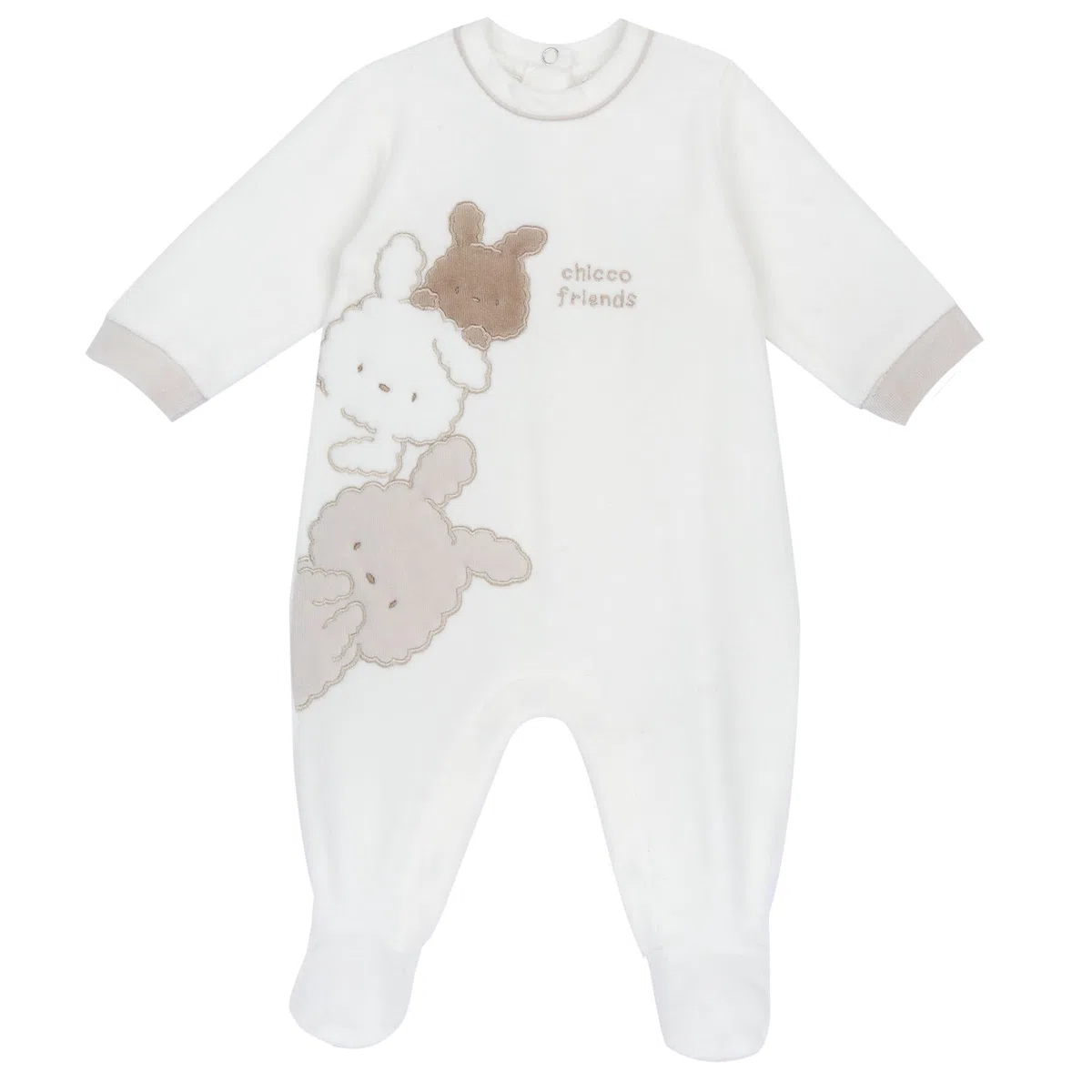 Chicco, Pijama de Bebé para Niña de Suave y Cálida Chenilla con Cómoda Abertura en la Entrepierna, Adeucado para el Invierno, Ropa de Bebé 0-24 Meses, Designed in Italy