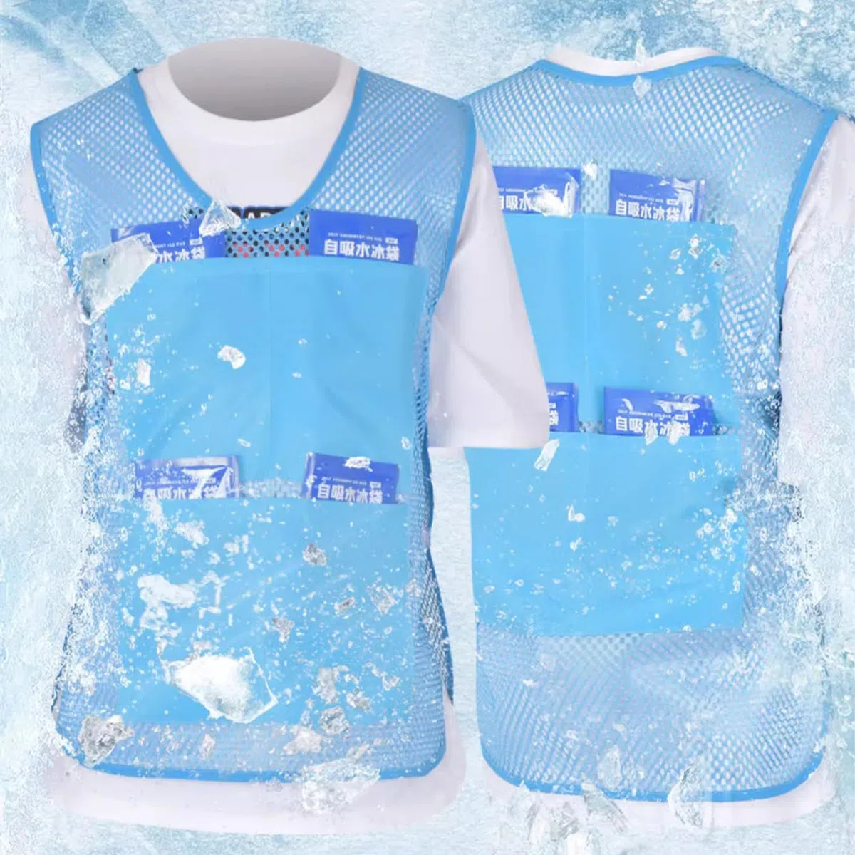 Chalecos refrigerantes, chaleco frío portátil unisex para adultos, ropa fría personal para trabajadores, deportes, viajes, día al aire libre, padre y papá