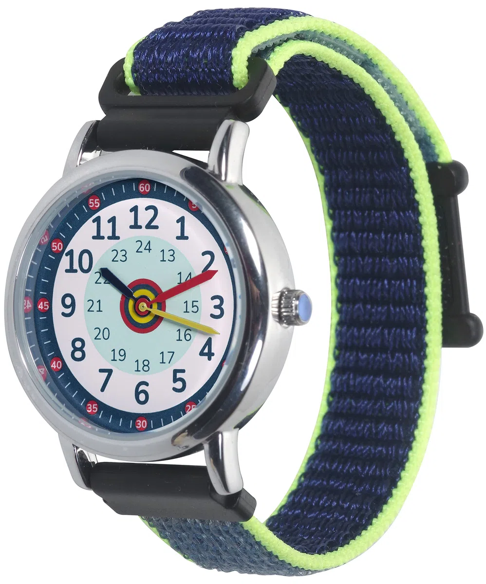 Anio 3 relojes de pulsera para niños – Reloj infantil para aprender la hora a partir de 6 años, resistente al agua hasta 5 bar, reloj infantil para niños y niñas, Aurora-azul, Correa