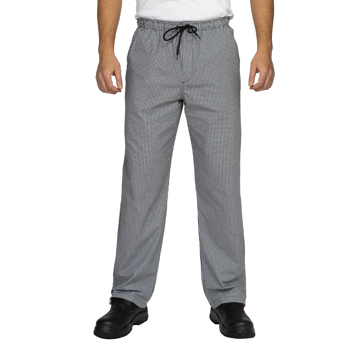 PALLTEX Alfredo Pantalones de Cocinero Unisex 100% Algodón Pantalones de Panadero EN 13688 con Cintura elástica con cordón