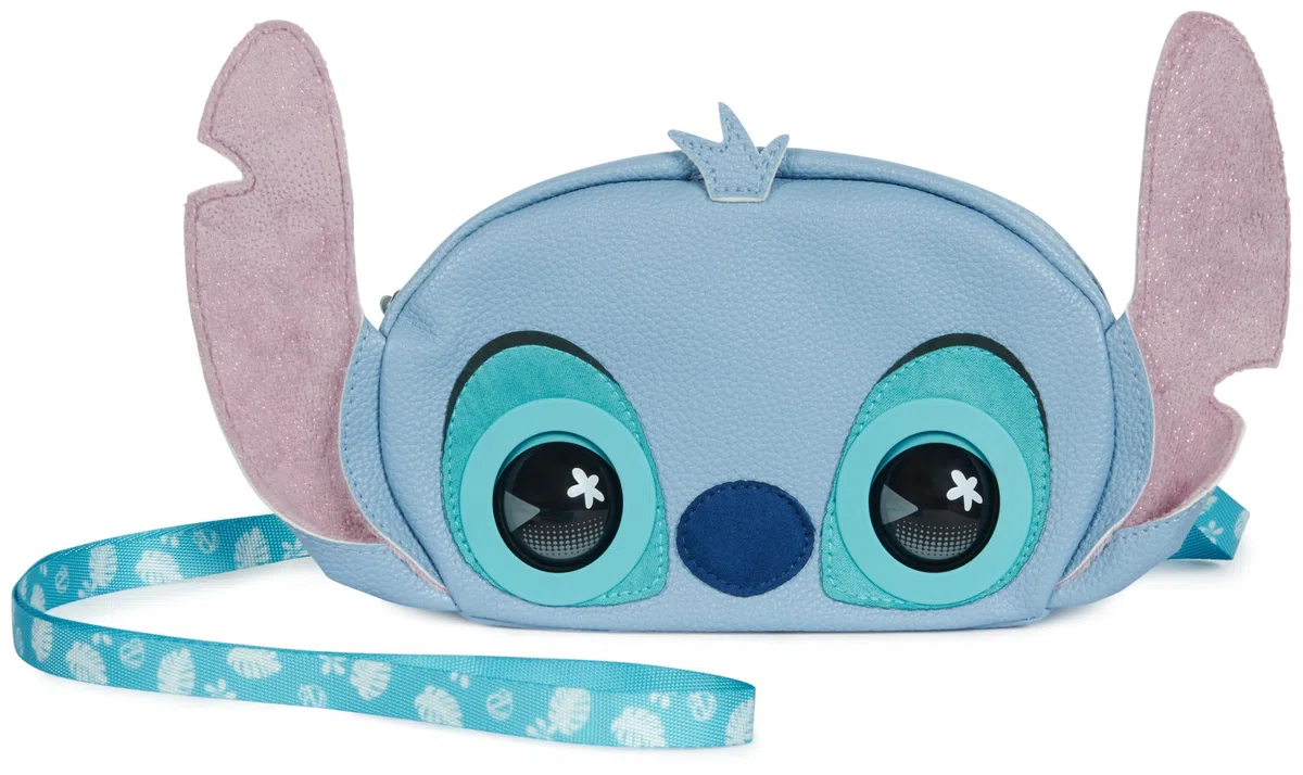 PURSE PETS - BOLSO NIÑA STITCH DISNEY - Bolso niña de Mascota Disney Interactiva con más de 30 Sonidos y Reacciones - 6067400 - Juguetes niña 4 años - Stitich Regalos - + Regalo niña 4 años +