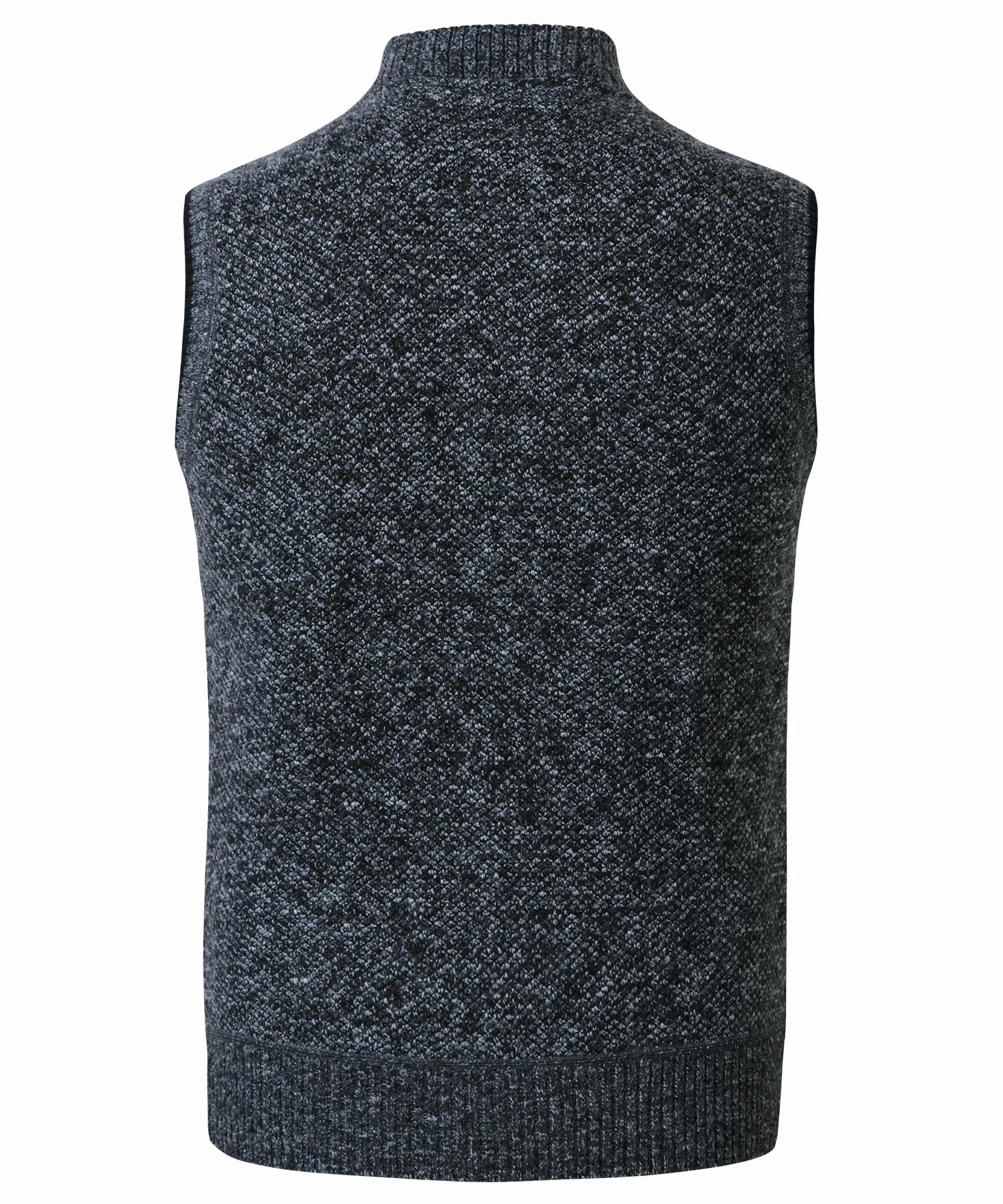 Hombre Cárdigan Sin Mangas Chaleco de Punto Otoño Invierno Cálido Suéter con Forro Polar Clásico Caballero Jersey Chaqueta Prendas de Punto Pullover Elegante